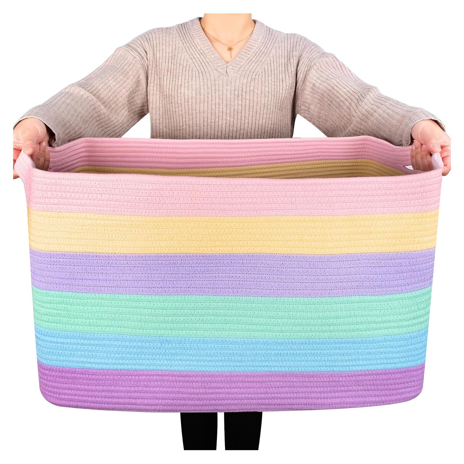 Cesta de Almacenamiento Extra Grande MINTWOOD 75L 56x43x30cm