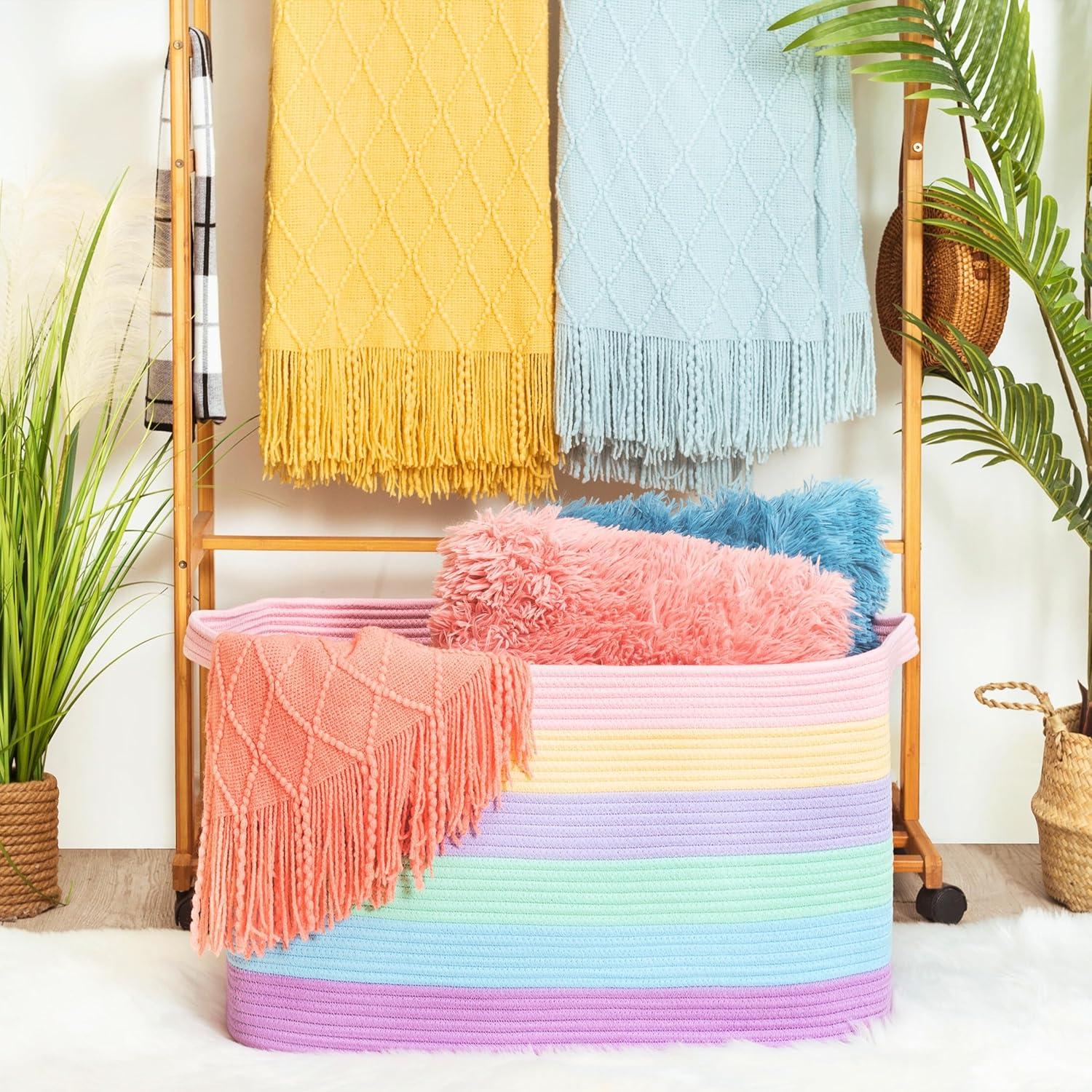 Cesta de Almacenamiento Extra Grande MINTWOOD 75L 56x43x30cm