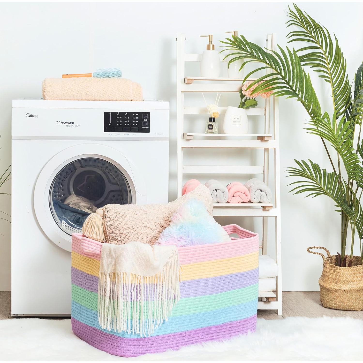 Cesta de Almacenamiento Extra Grande MINTWOOD 75L 56x43x30cm