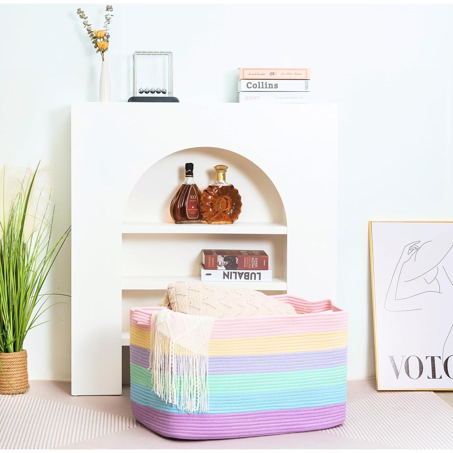 Cesta de Almacenamiento Extra Grande MINTWOOD 75L 56x43x30cm