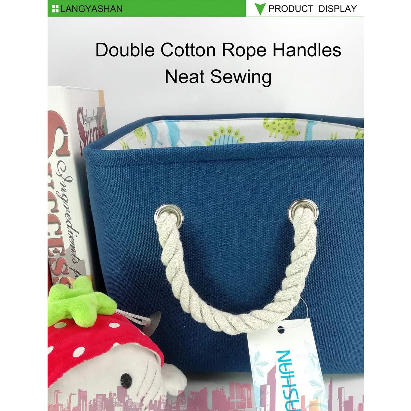 Caja de Almacenamiento Plegable LANGYASHAN 40x28x22 cm Juguetes Marinos