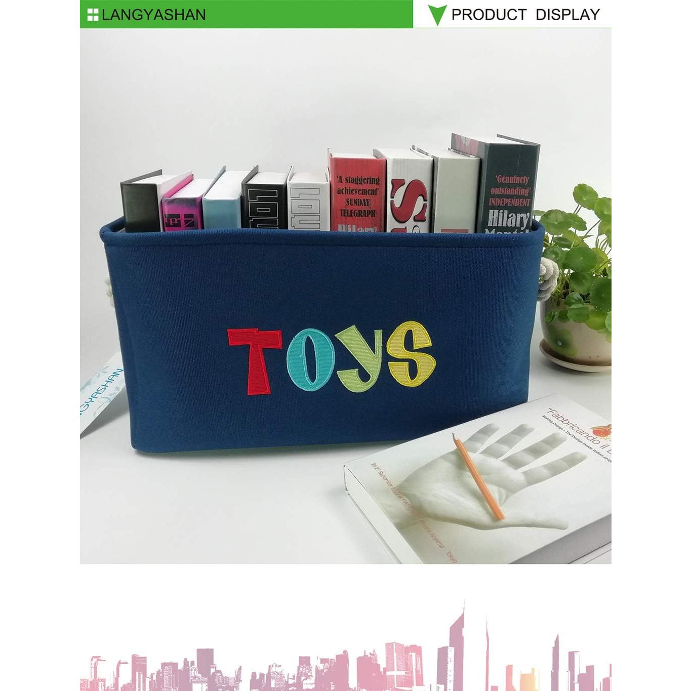 Caja de Almacenamiento Plegable LANGYASHAN 40x28x22 cm Juguetes Marinos