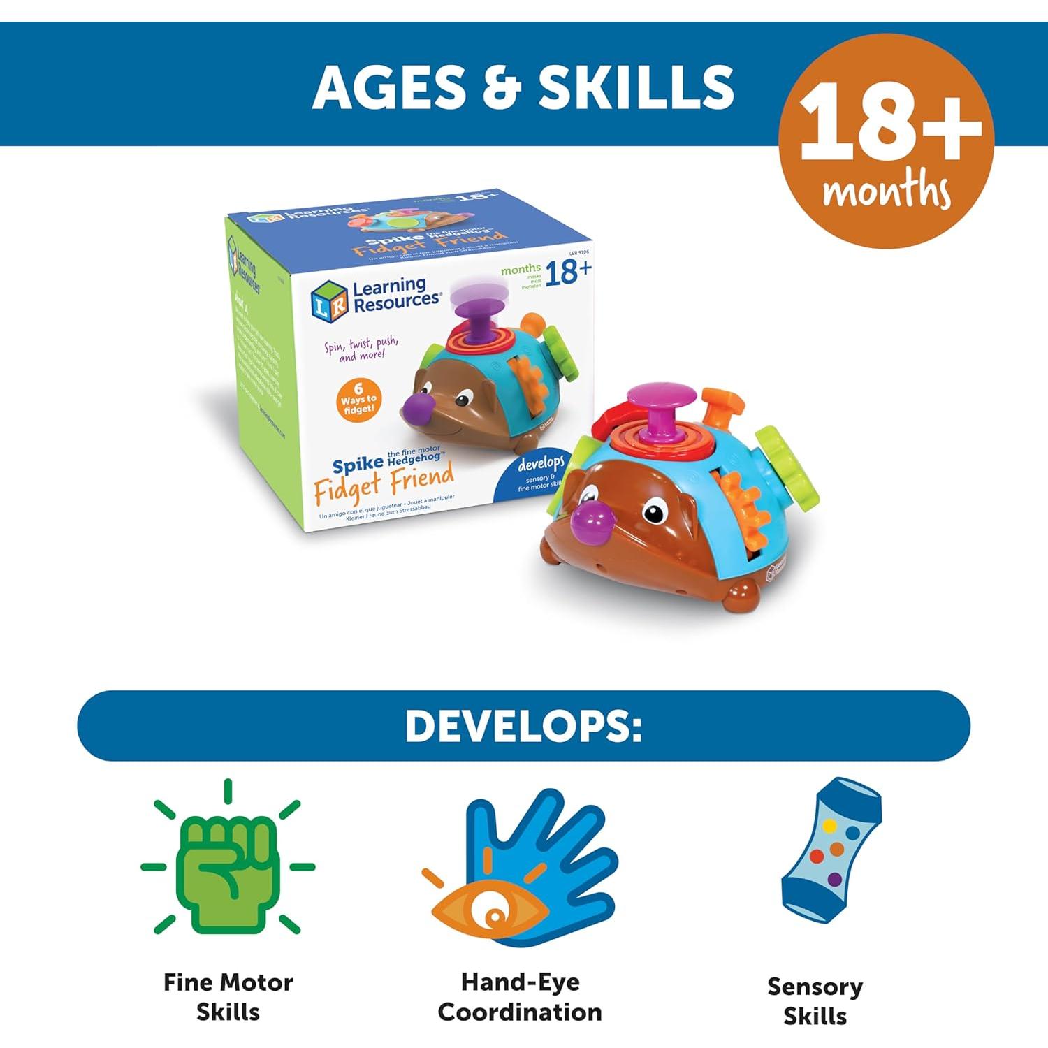 Spike el Erizo Motor Fino Learning Resources - Juguete Sensorial 18+ meses