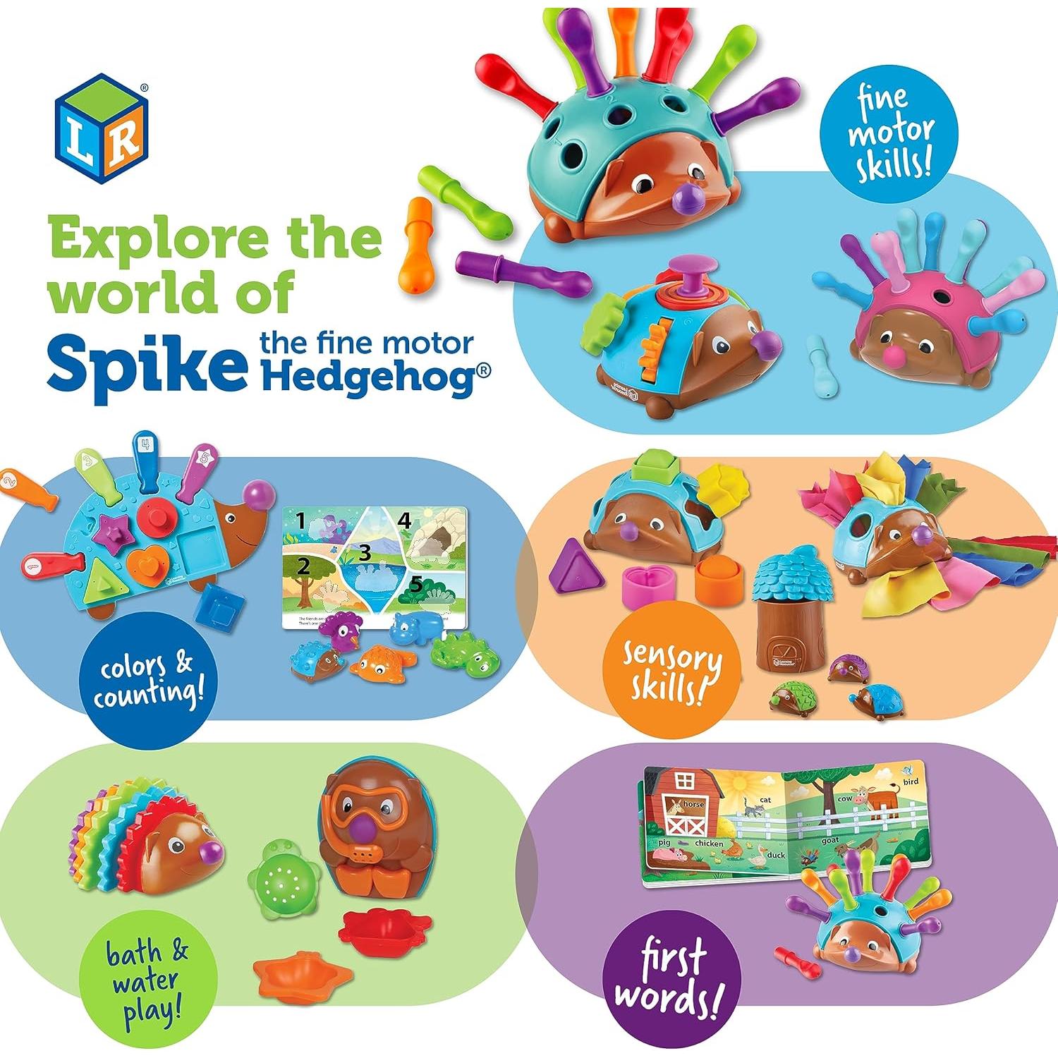 Spike el Erizo Motor Fino Learning Resources - Juguete Sensorial 18+ meses
