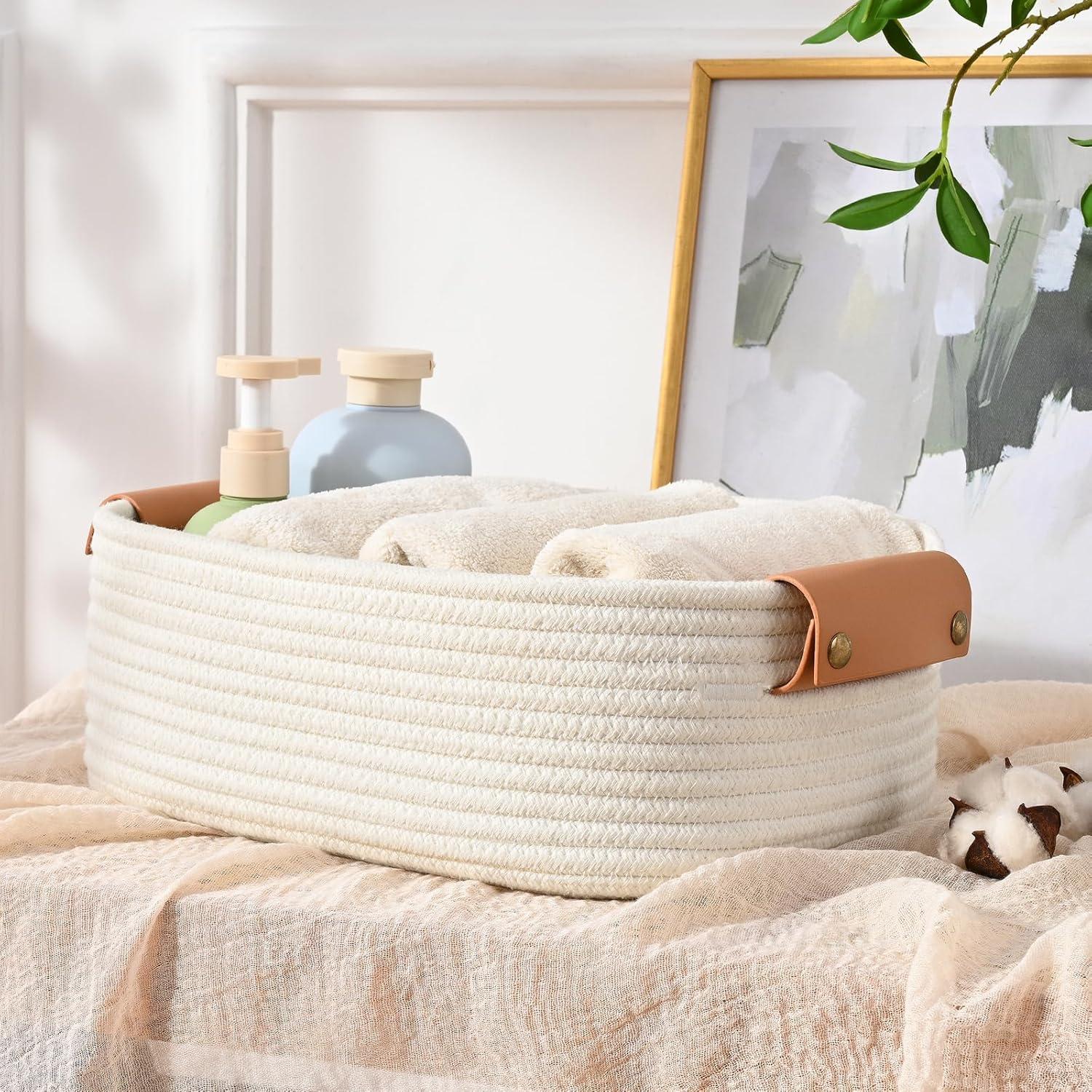 Juego de 6 Cestas de Almacenamiento Degeyoyo - Algodón Tejido