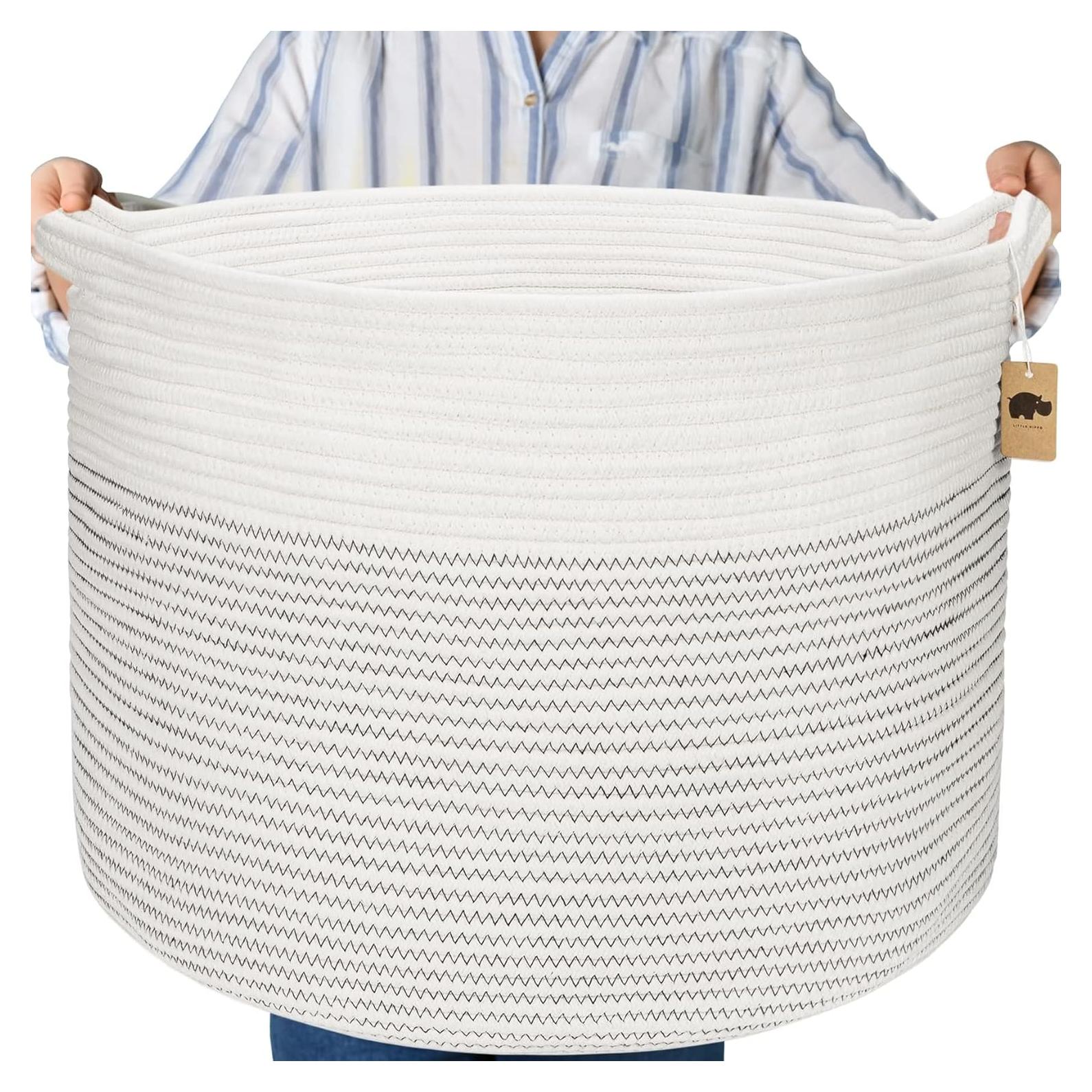 Cesta de Almacenamiento Little Hippo XXXL Algodón 83L