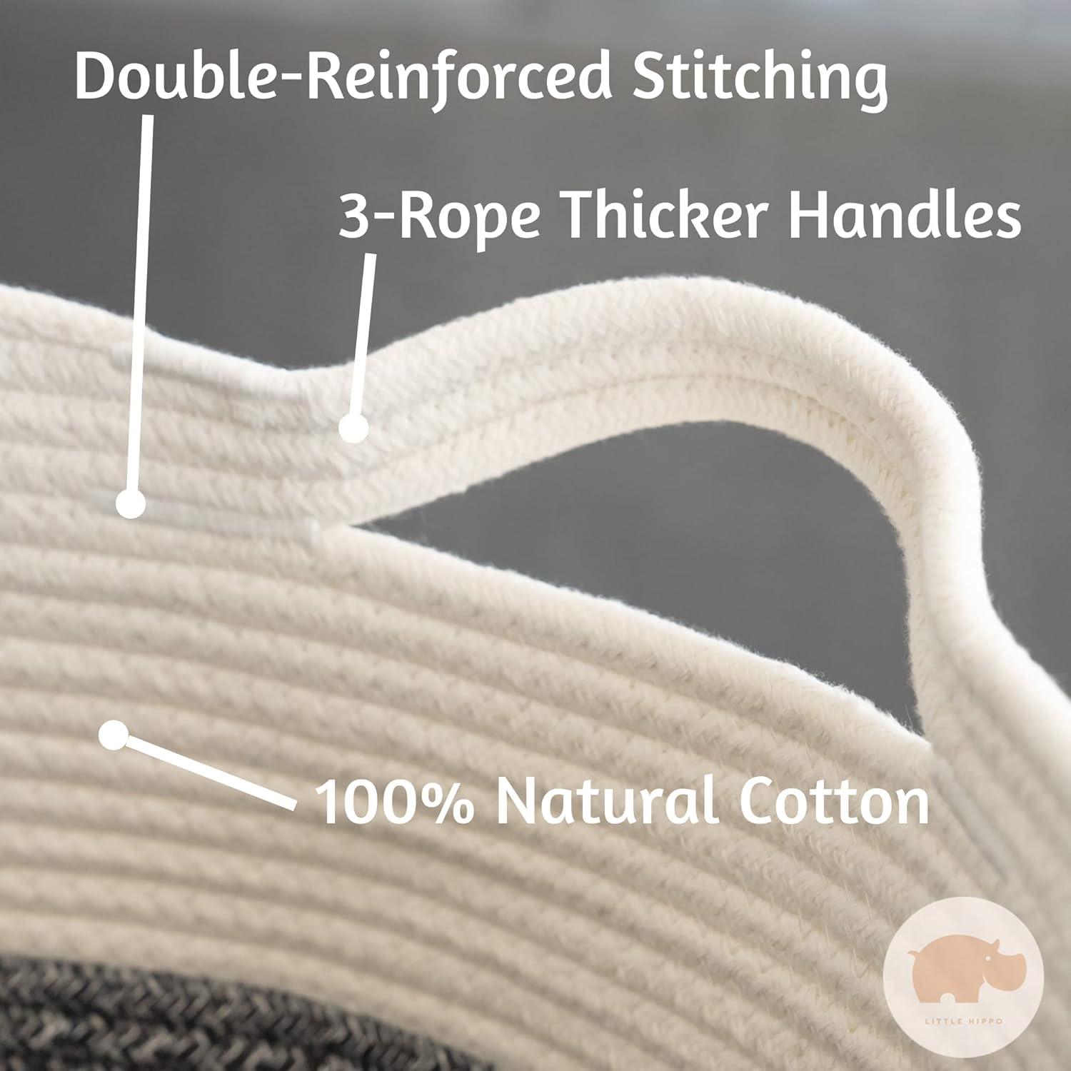 Cesta de Almacenamiento Little Hippo XXXL Algodón 83L