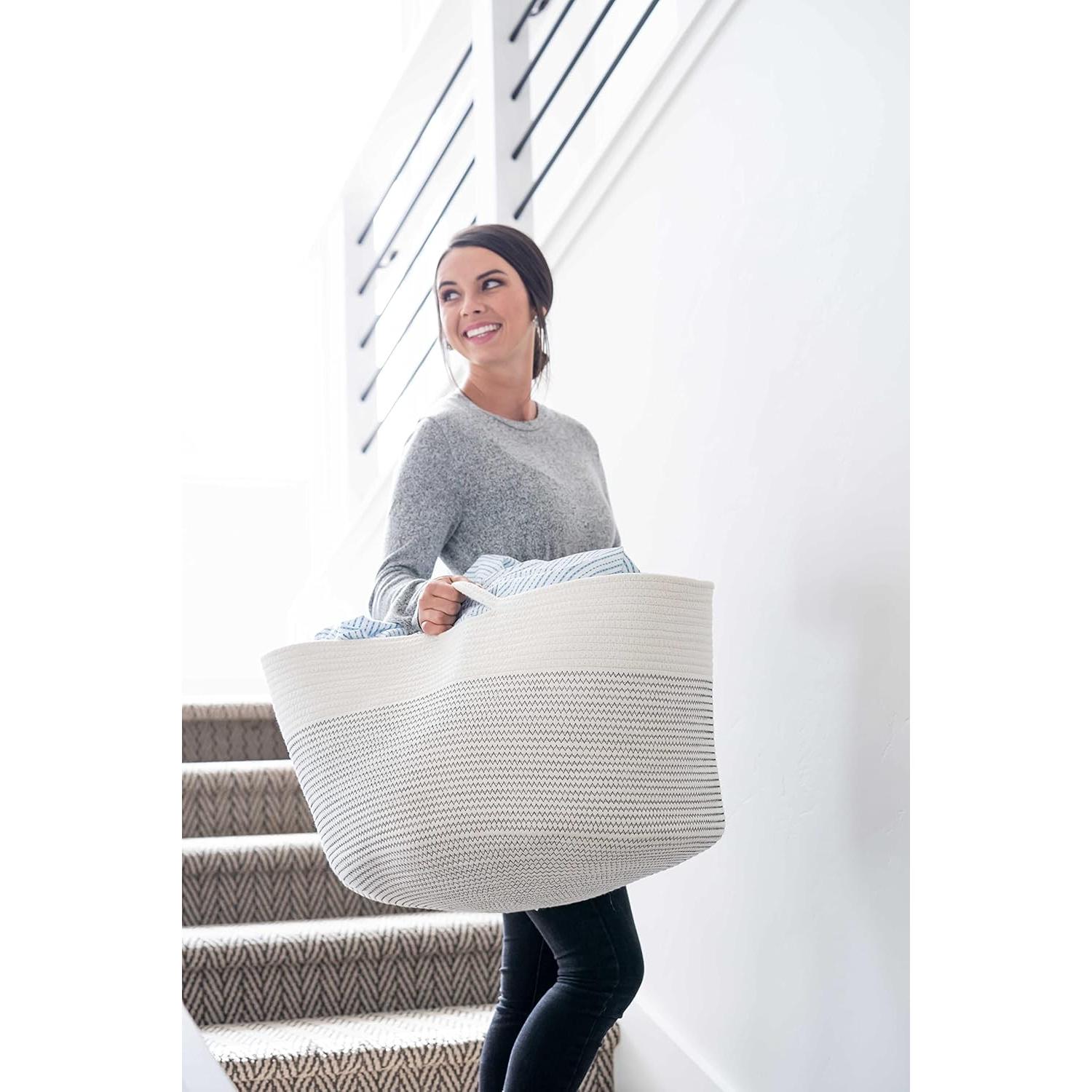 Cesta de Almacenamiento Little Hippo XXXL Algodón 83L