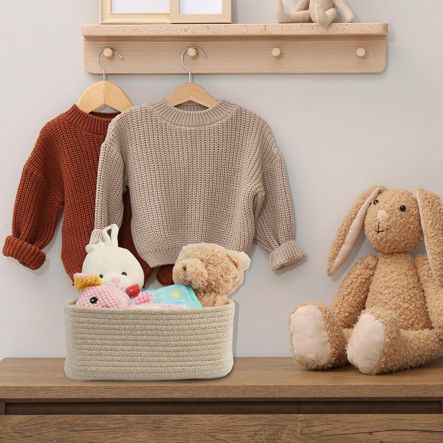 Cestas de Almacenamiento Tejidas XUANGUO 30x20x12 cm - 3 Piezas