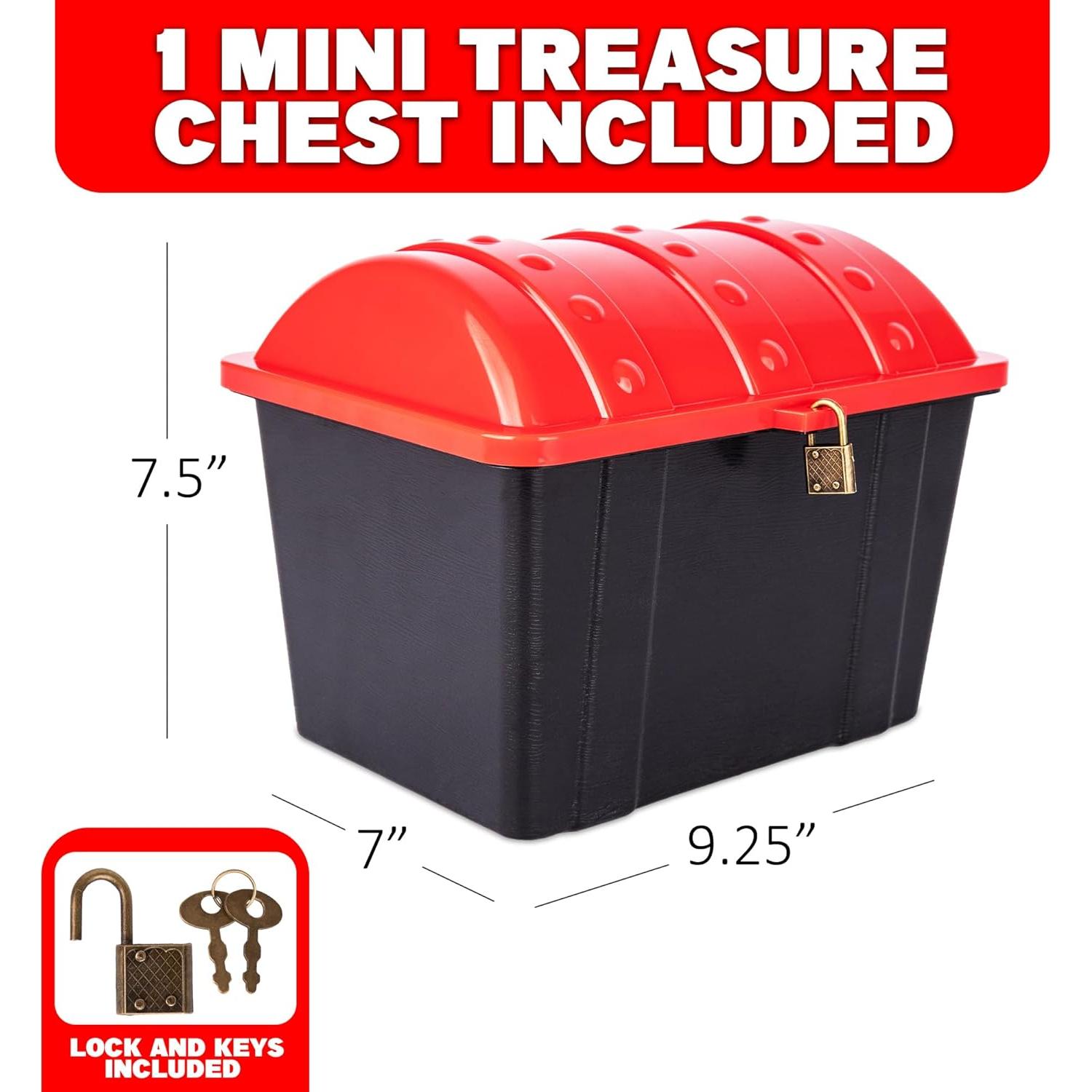 Caja del Tesoro ArtCreativity para Niños - Cofre Pirata 23.5x19x17.8cm