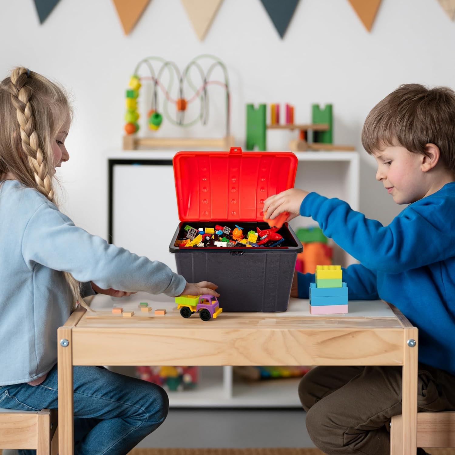 Caja del Tesoro ArtCreativity para Niños - Cofre Pirata 23.5x19x17.8cm