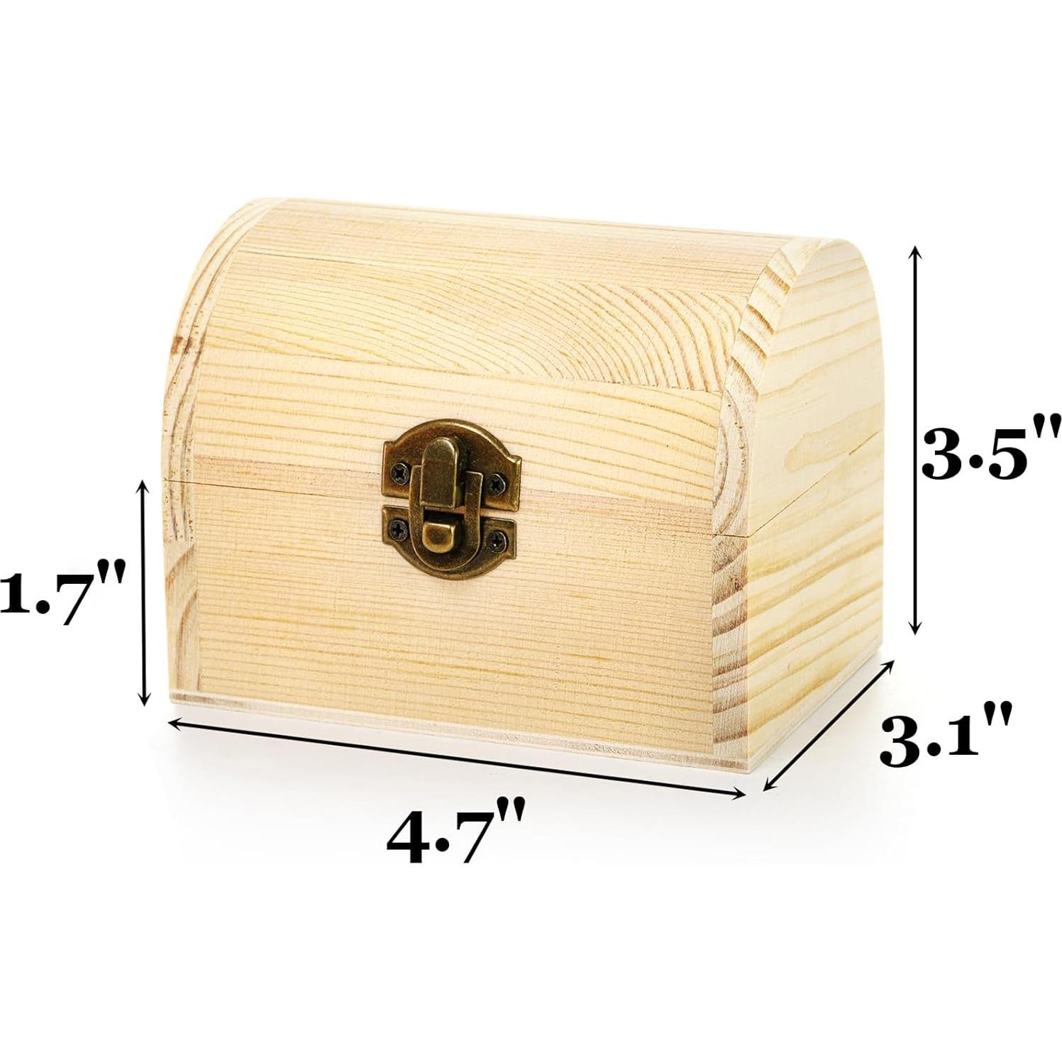 Cajas de Madera Tosnail 6 Piezas 11.9x7.6x8.9 cm para Manualidades