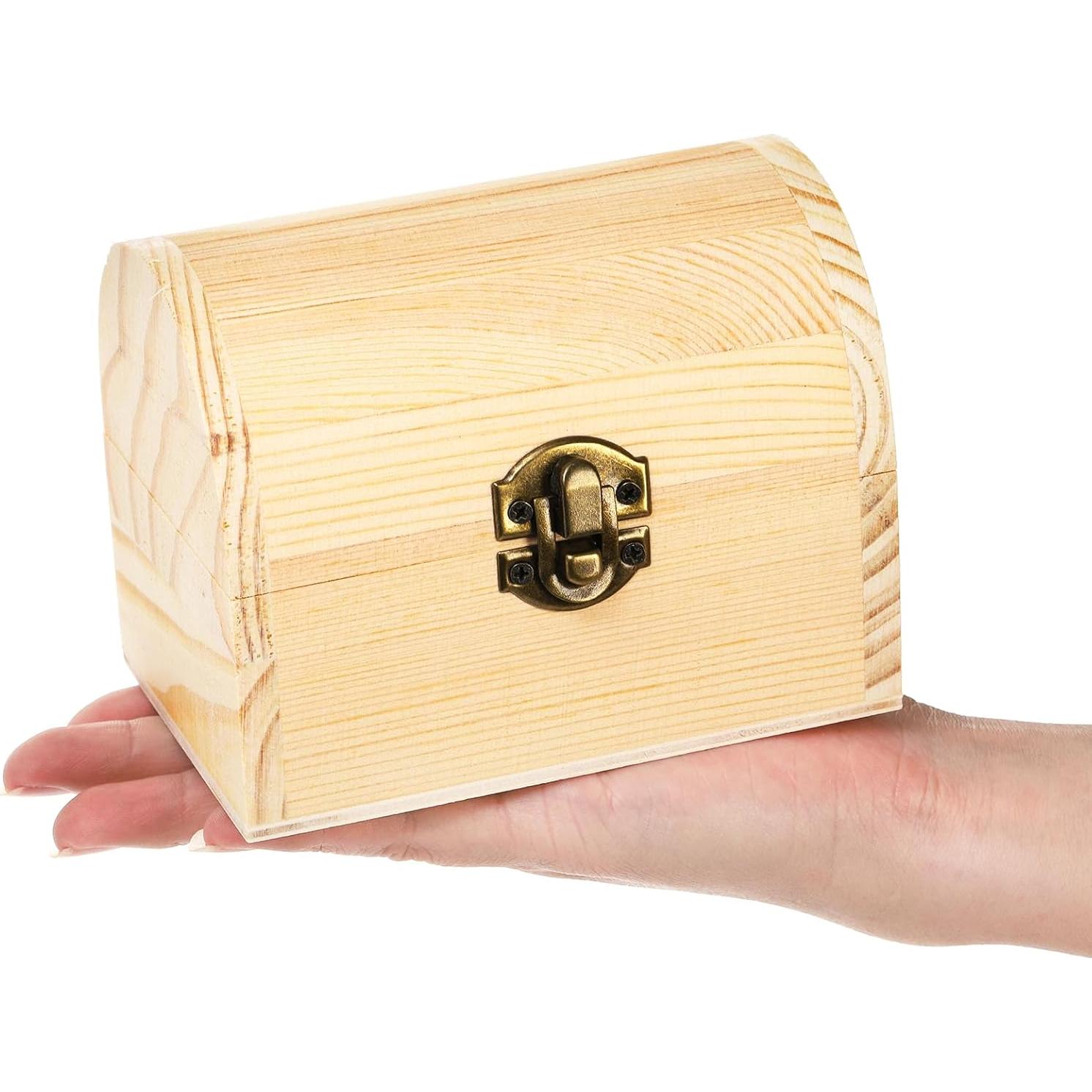 Cajas de Madera Tosnail 6 Piezas 11.9x7.6x8.9 cm para Manualidades