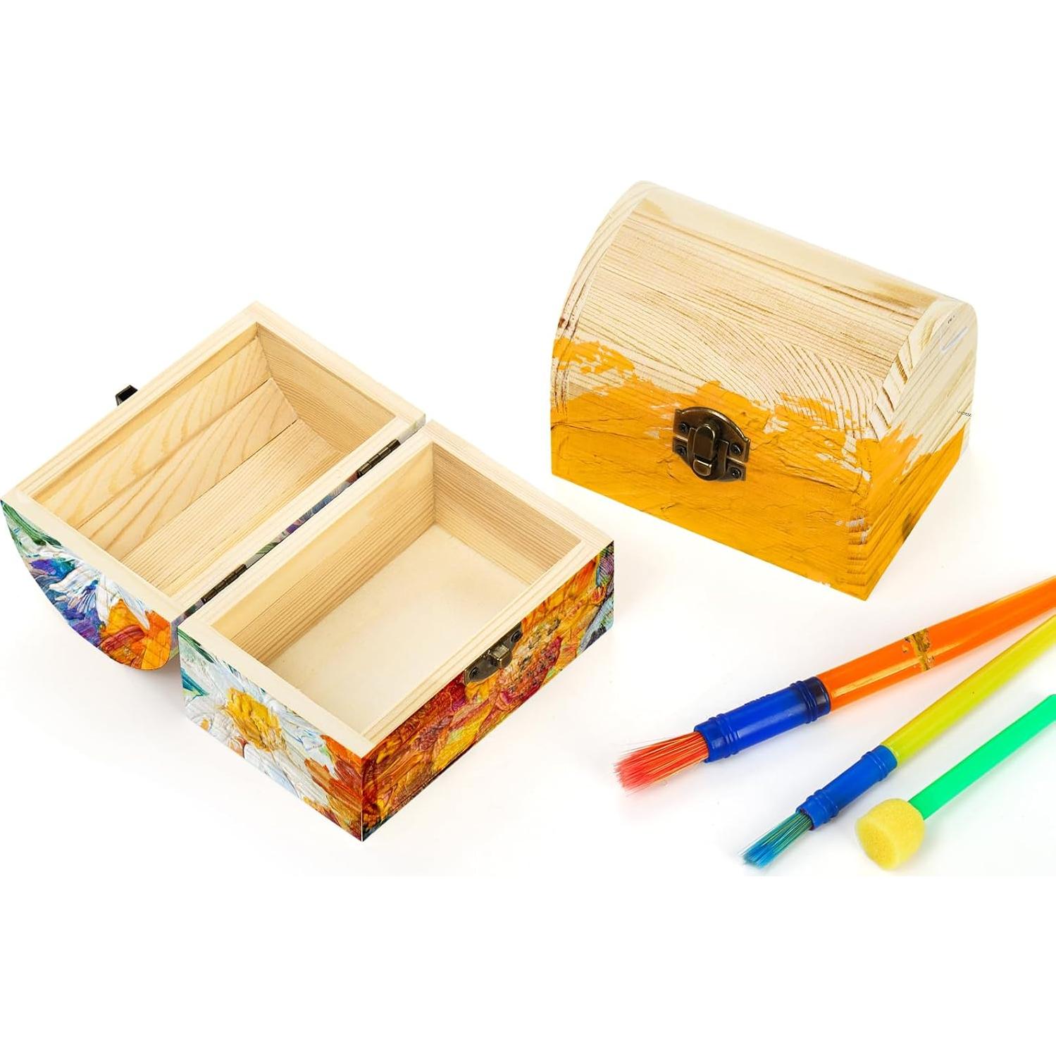 Cajas de Madera Tosnail 6 Piezas 11.9x7.6x8.9 cm para Manualidades