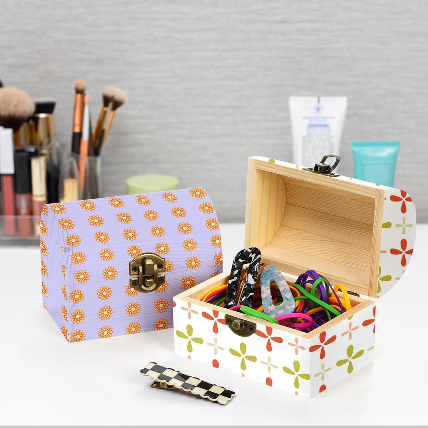 Cajas de Madera Tosnail 6 Piezas 11.9x7.6x8.9 cm para Manualidades