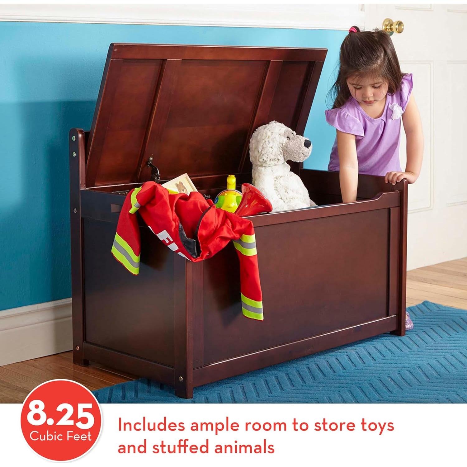 Cofre de Juguetes de Madera Melissa & Doug Espresso 127.4L