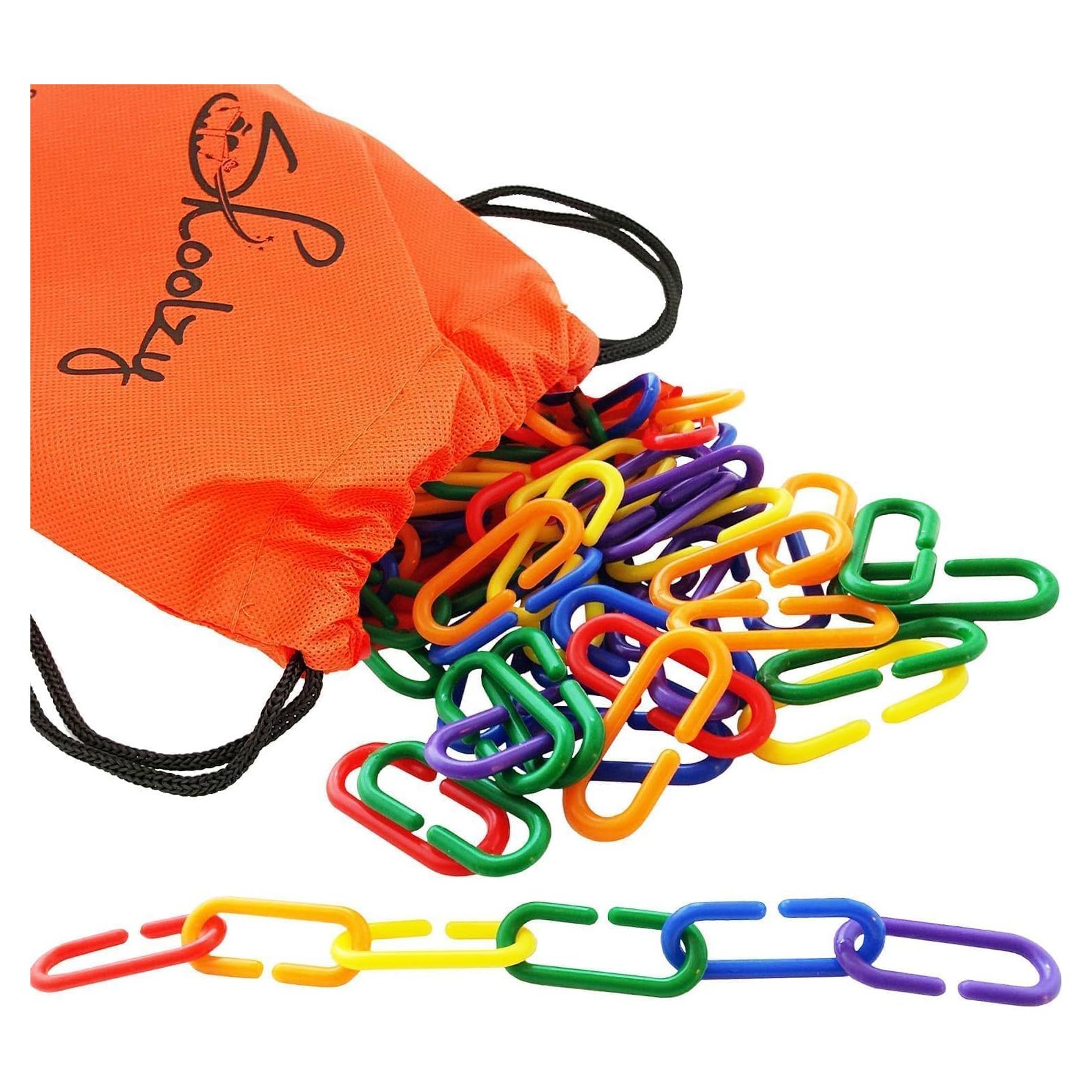 Enlaces Matemáticos Skoolzy 120 Piezas para Niños 3-8 Años