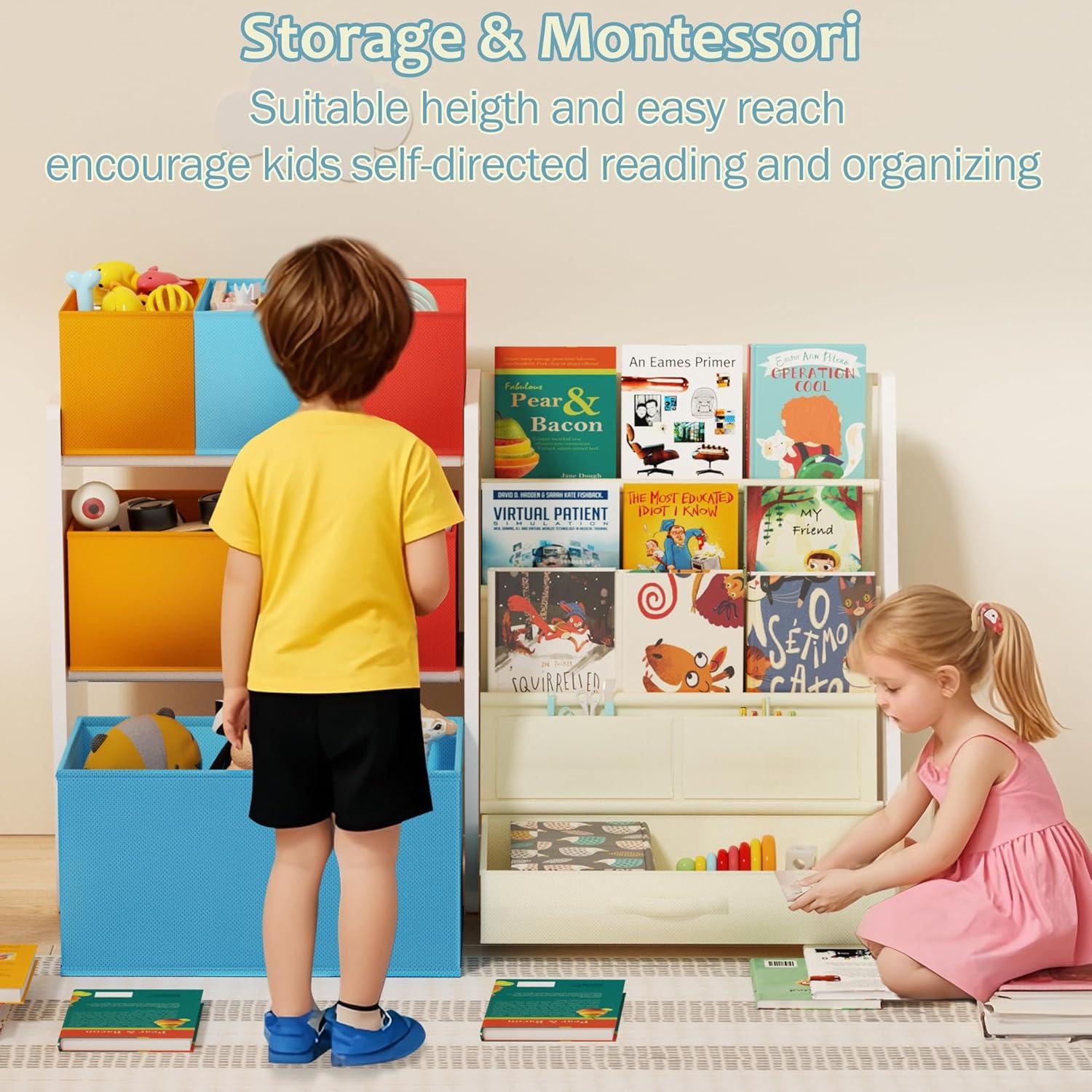 Organizador de Juguetes Tohiasen Blanco 3 Niveles con 6 Cajas