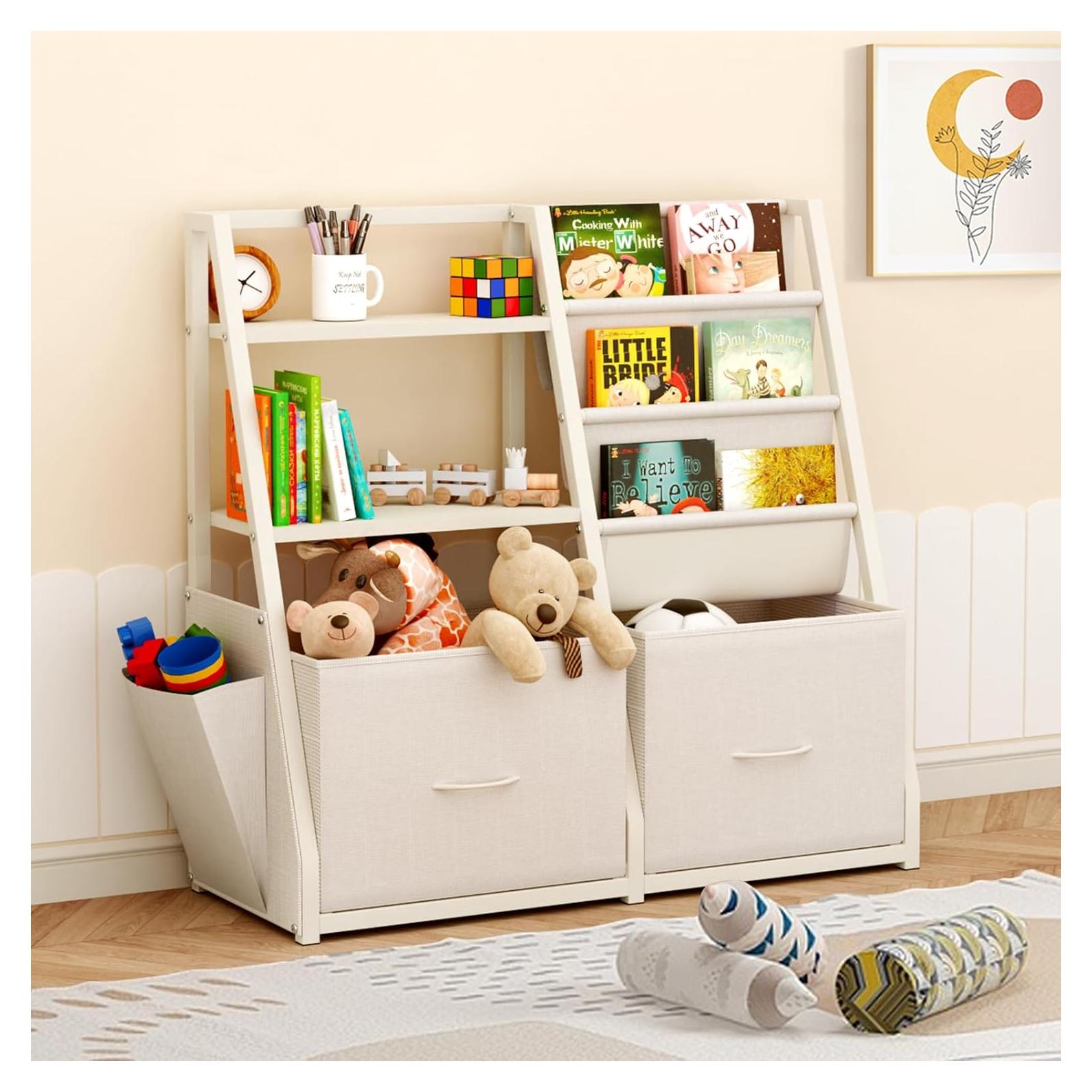 Estantería Infantil On Shine 3 Niveles Madera Almacenamiento Juguetes