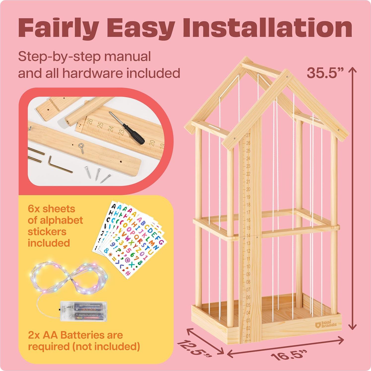 Jaula de Almacenamiento de Peluches ToAIBrands Pequeña 90 cm