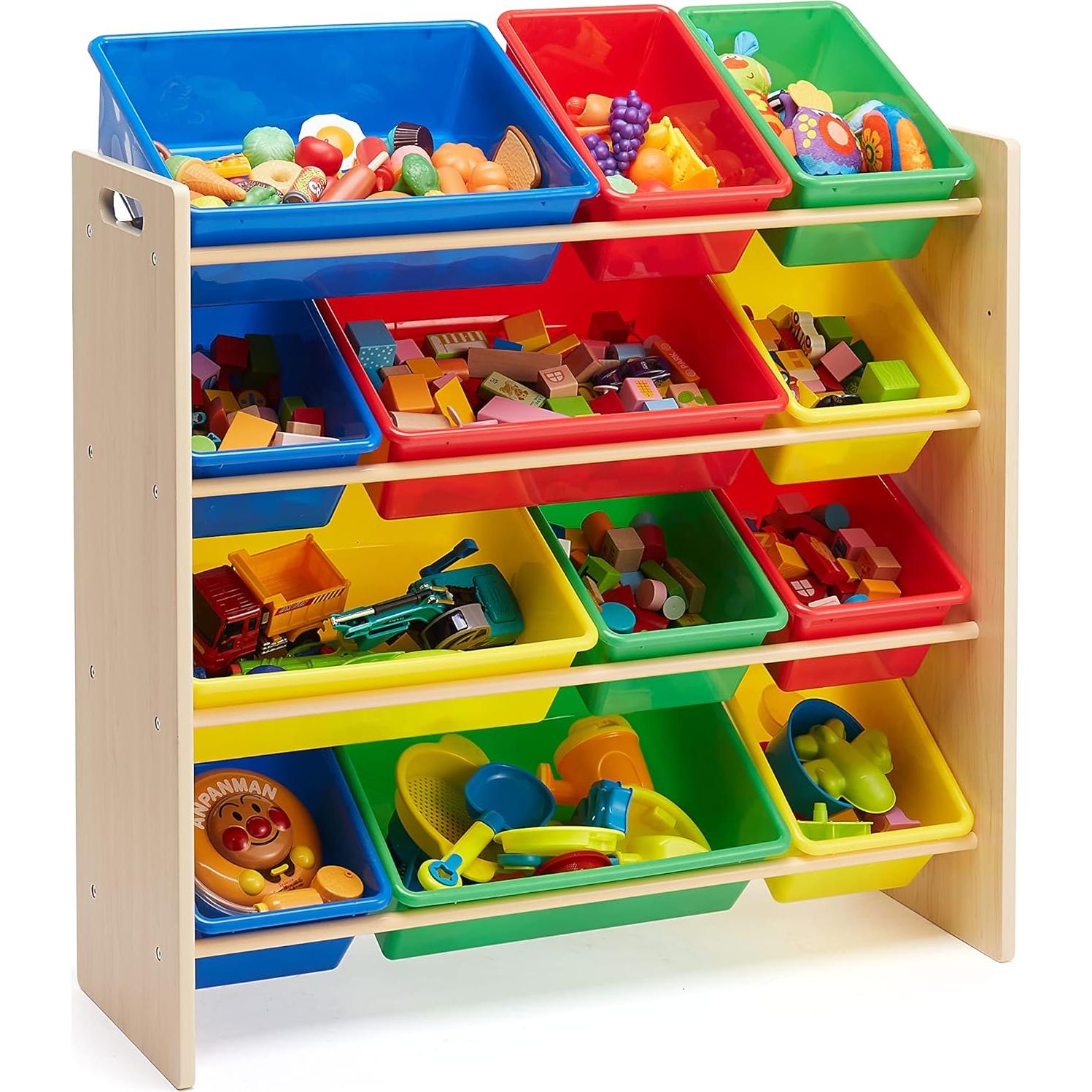 Organizador de Juguetes Amazon Basics con 12 Contenedores