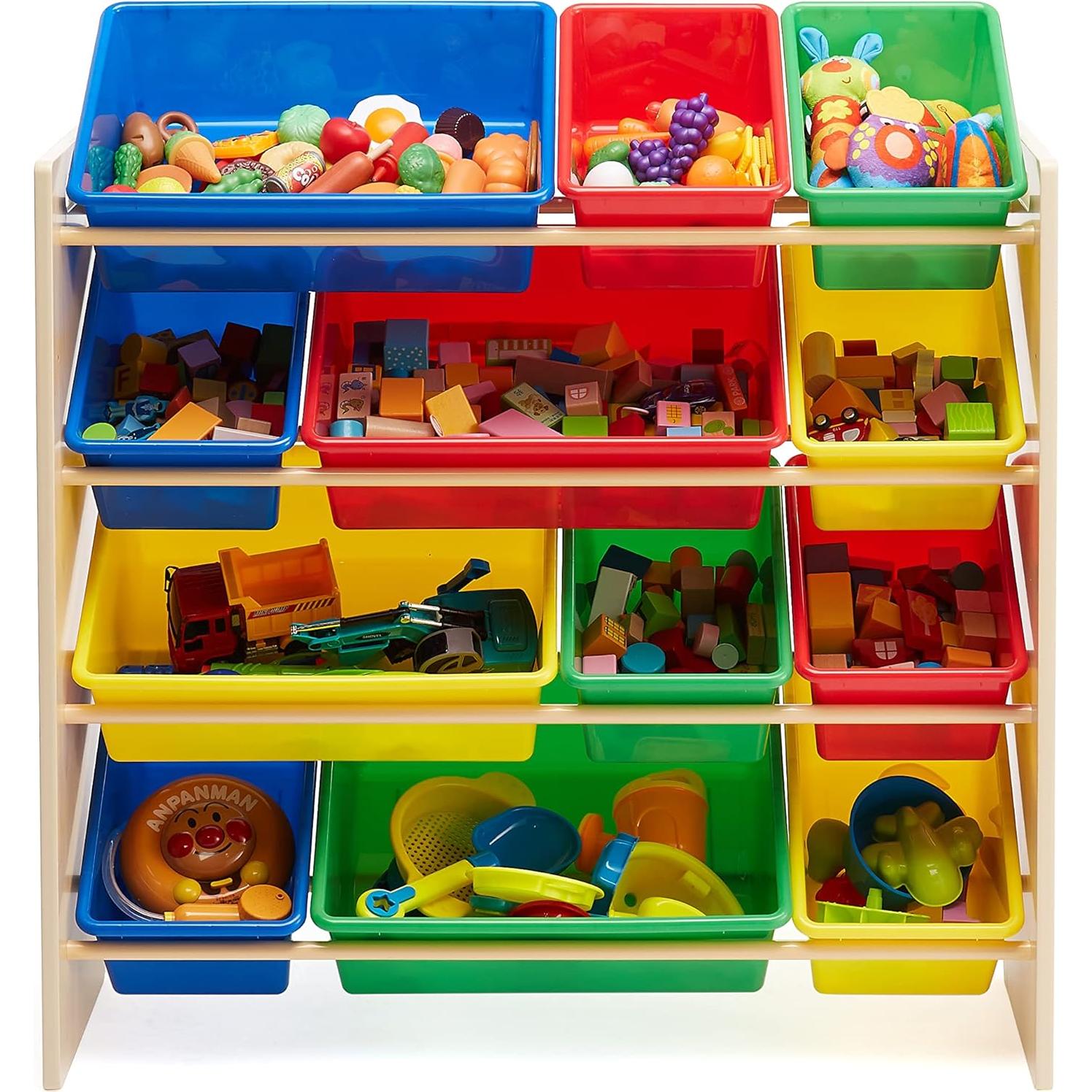 Organizador de Juguetes Amazon Basics con 12 Contenedores