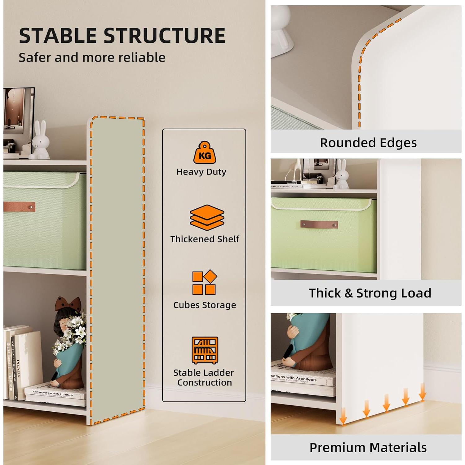 Estantería Modular de Madera Pioncrey 81 cm con Gabinetes
