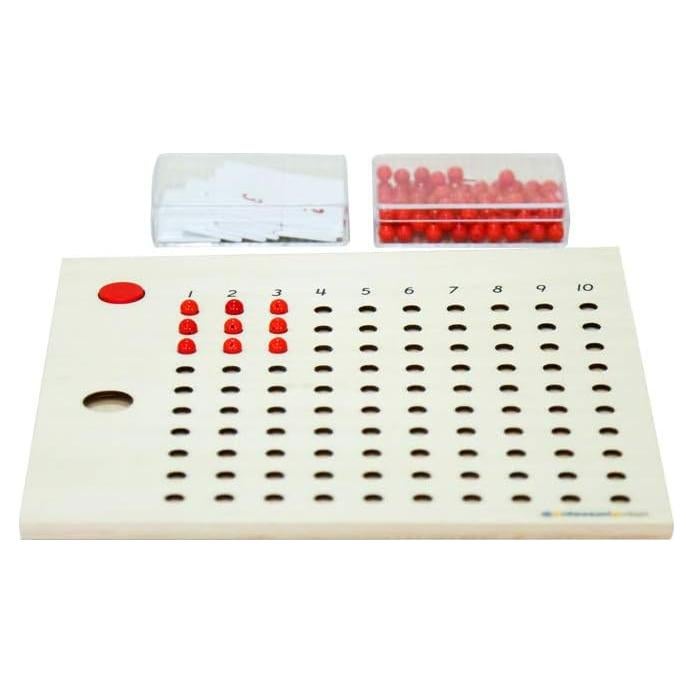 Tablero de Cuentas de Multiplicación Montessori Outlet - 100 Cuentas