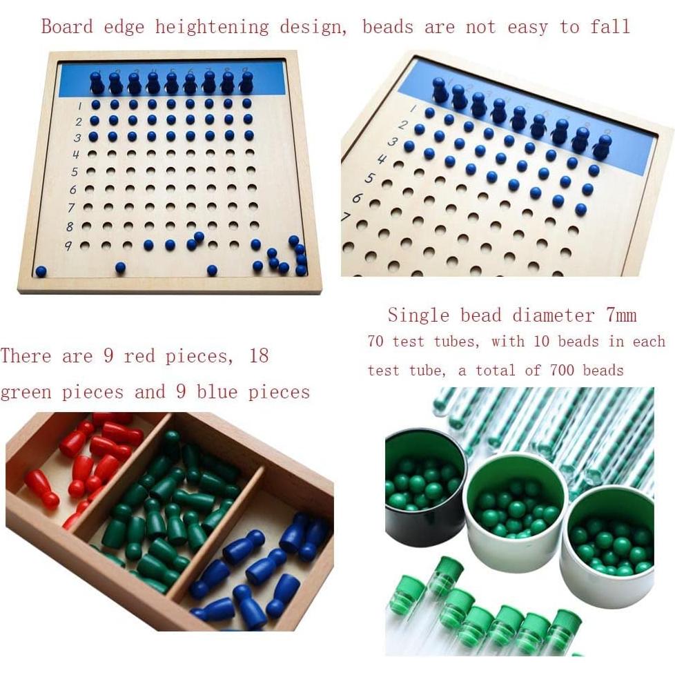 Tablero de División Montessori Kghios para Niños 3-10 Años
