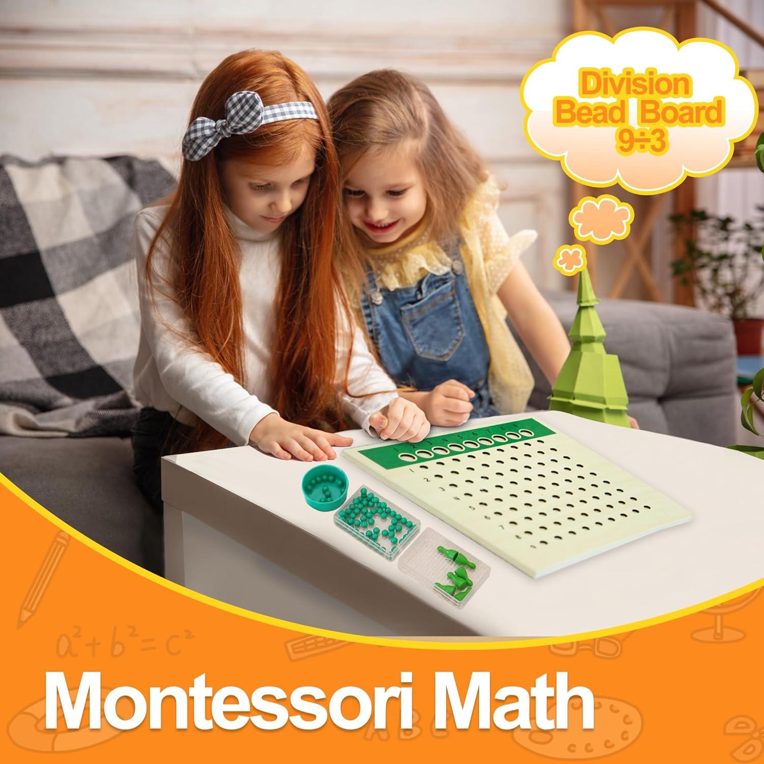 Tablero de División Montessori Outlet 25x25 cm para Niños 3-12 Años