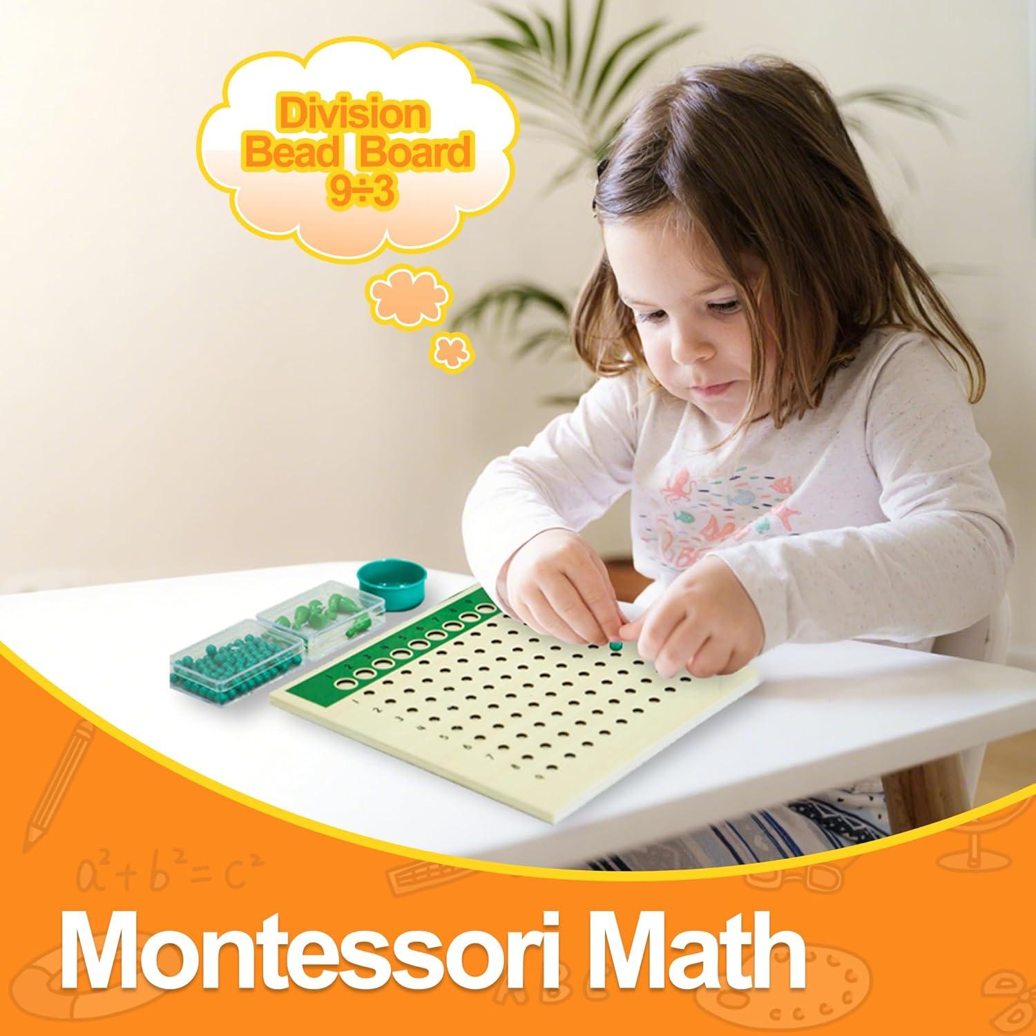 Tablero de División Montessori Outlet 25x25 cm para Niños 3-12 Años