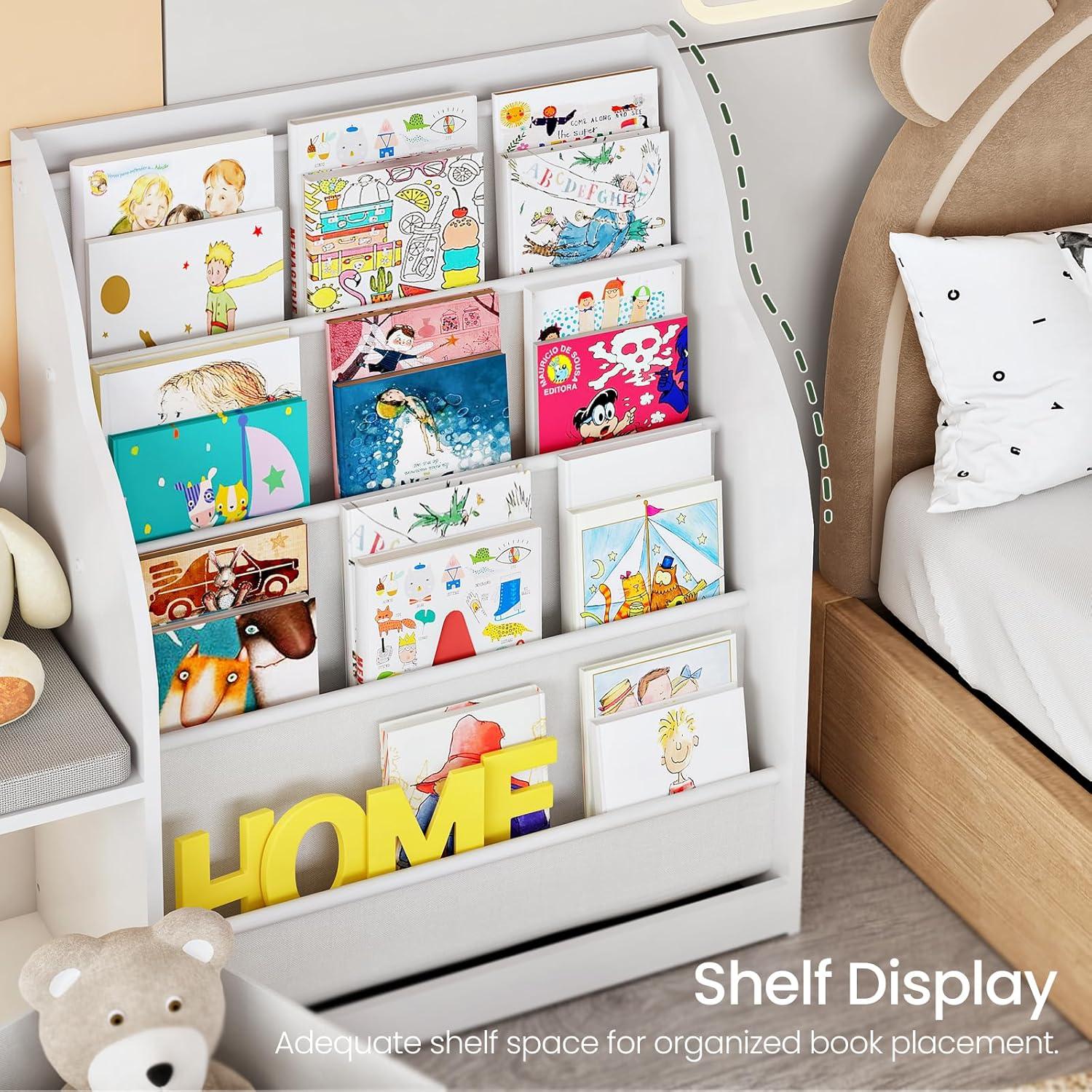 Estantería Infantil CHOEZON 66.9" con Rincón de Lectura