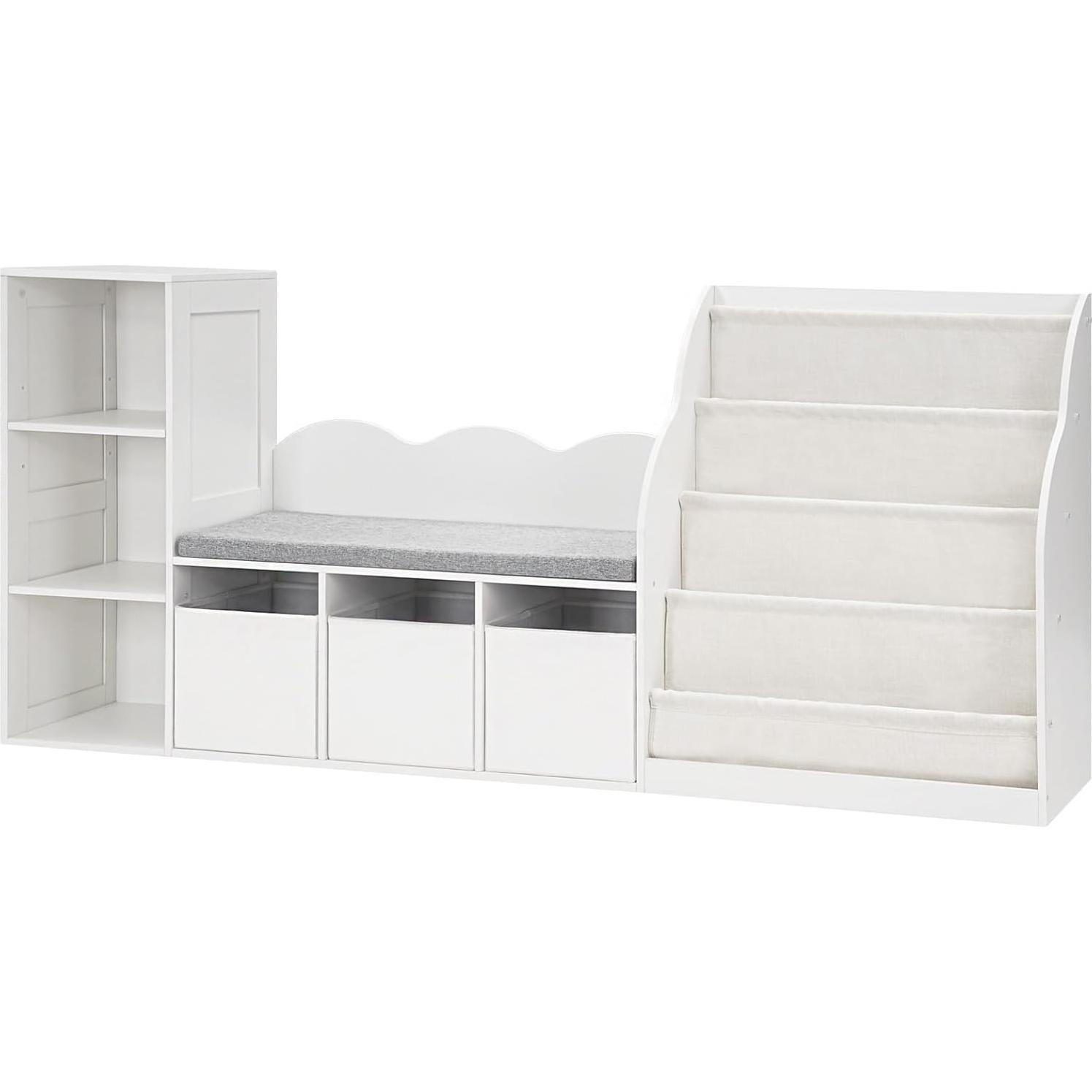 Estantería Infantil CHOEZON 66.9" con Rincón de Lectura