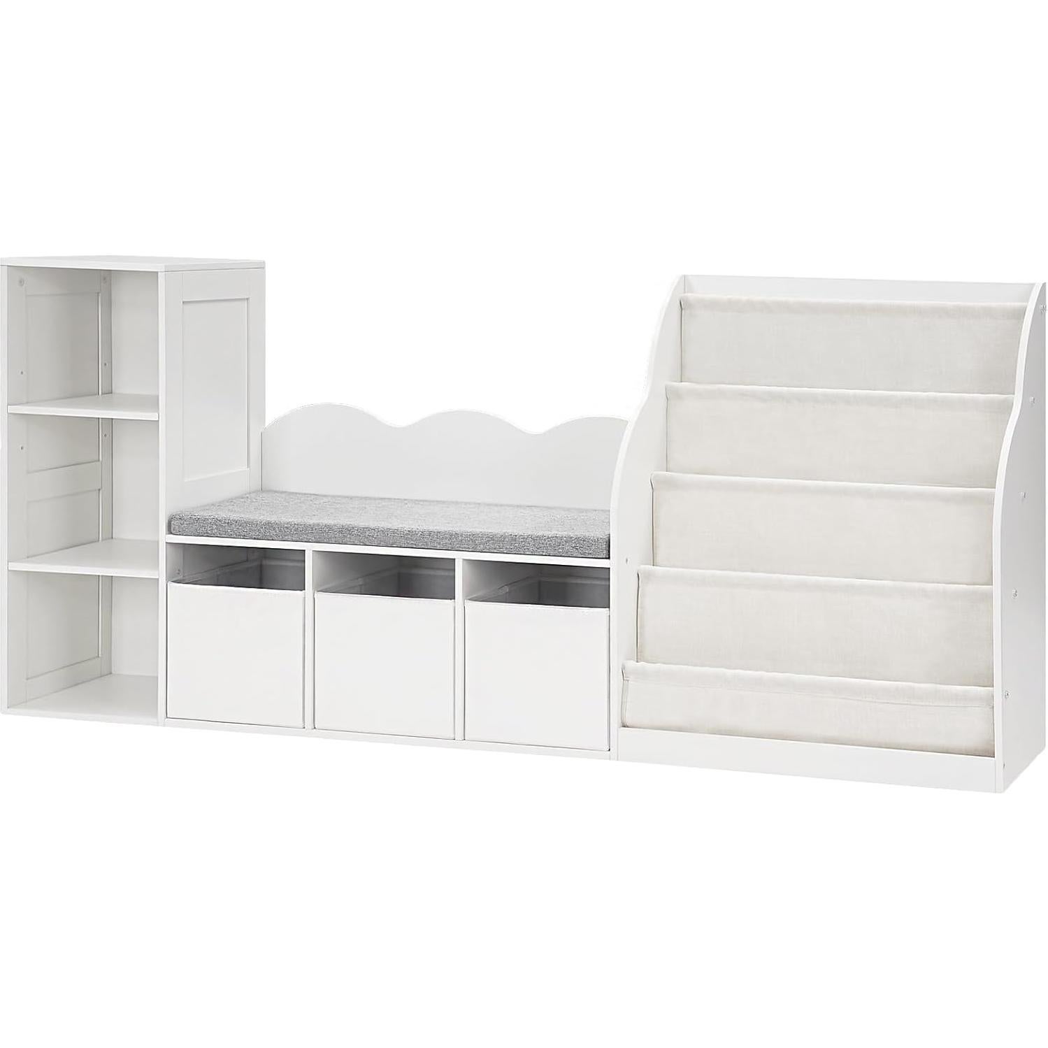 Estantería Infantil CHOEZON 66.9" con Rincón de Lectura