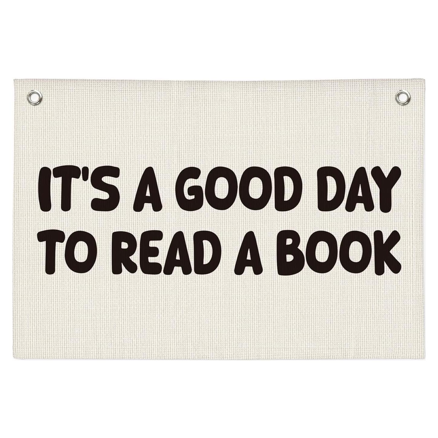 Banner Decorativo Lino Wheatwin 50.8x76.2 cm Rincón de Lectura