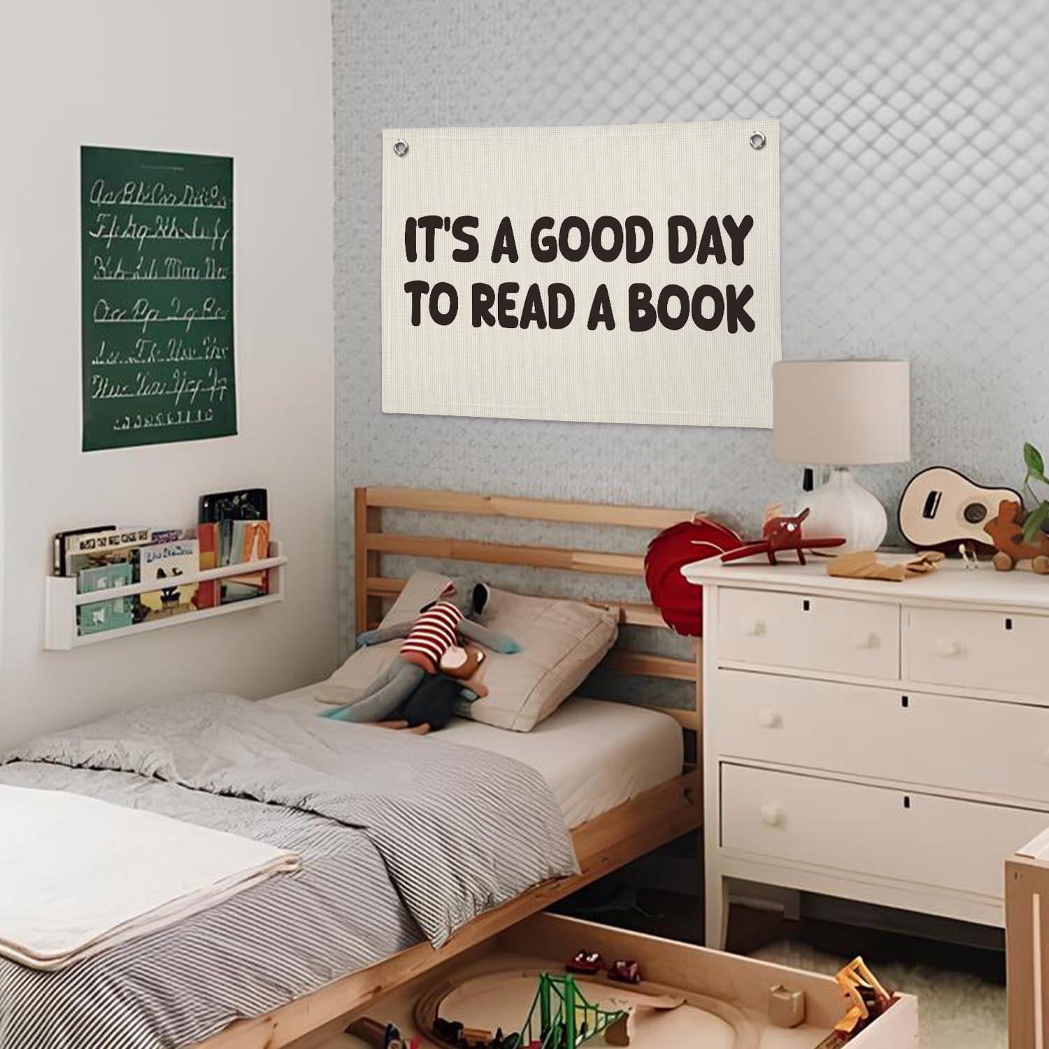 Banner Decorativo Lino Wheatwin 50.8x76.2 cm Rincón de Lectura