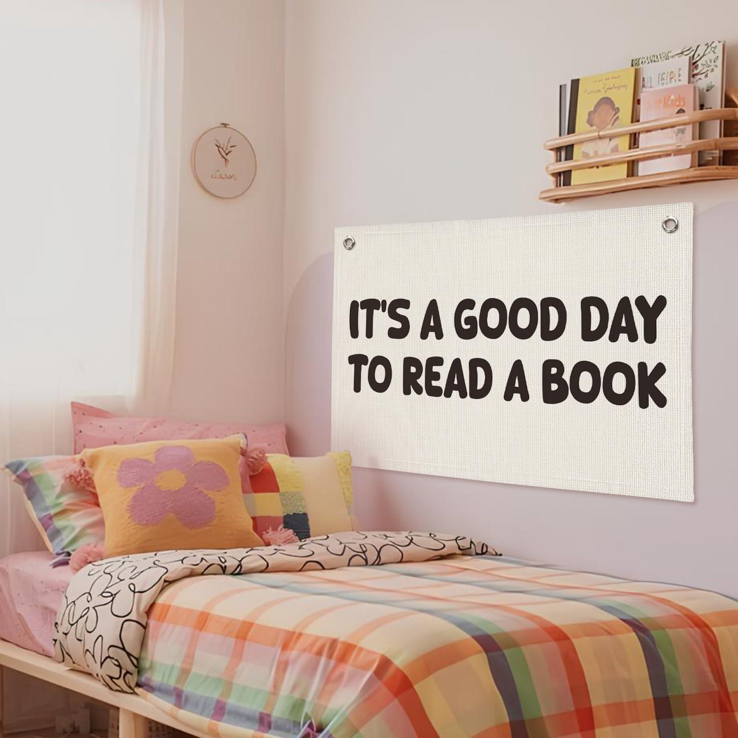 Banner Decorativo Lino Wheatwin 50.8x76.2 cm Rincón de Lectura