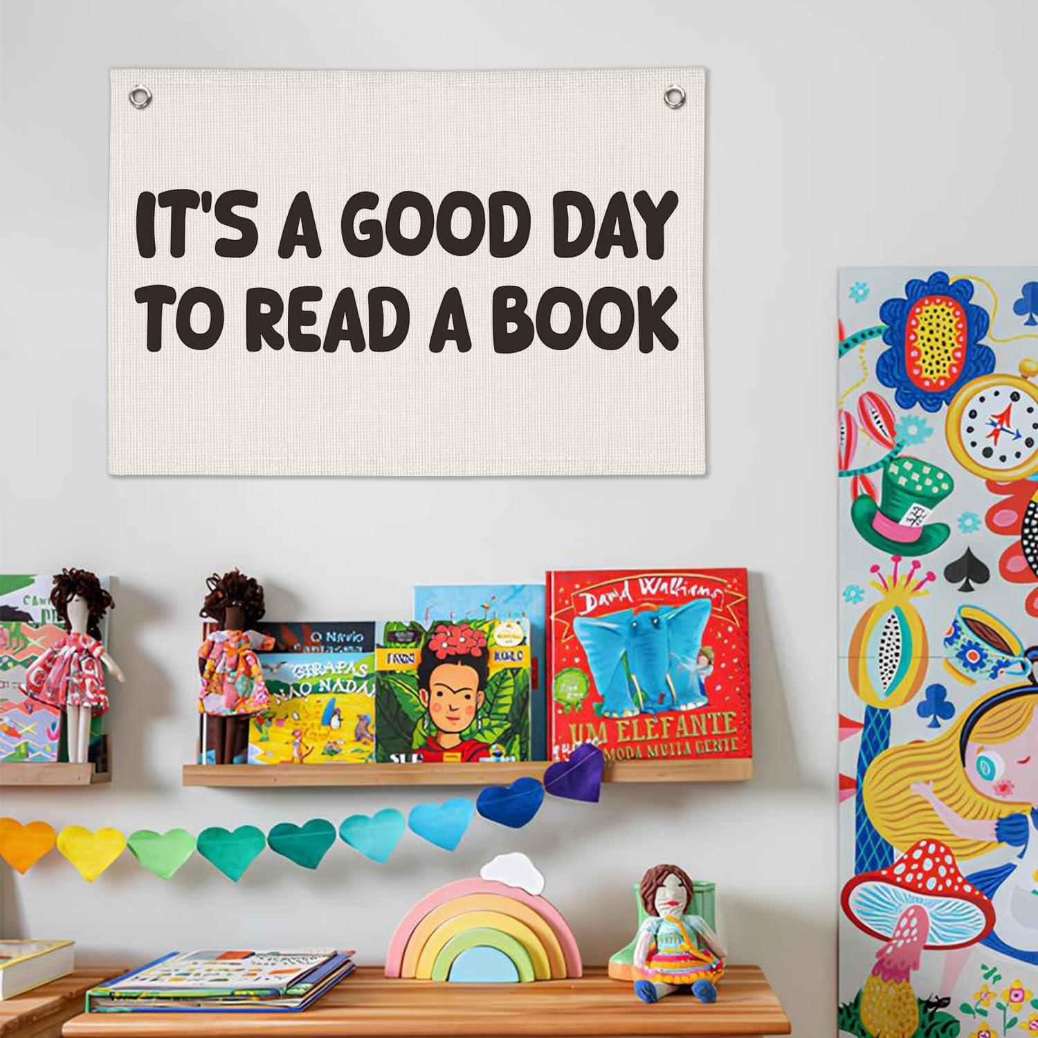 Banner Decorativo Lino Wheatwin 50.8x76.2 cm Rincón de Lectura