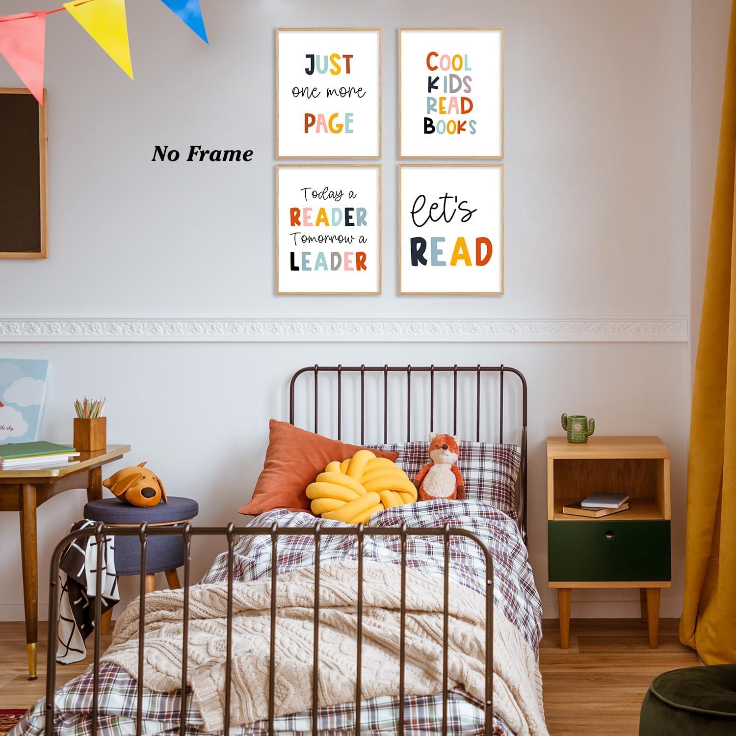 Pósteres de Lectura Boat Wades - Set de 4 Sin Marco 20x26 cm