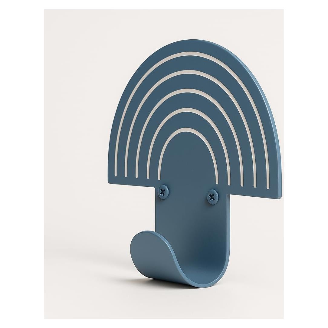 Gancho de Pared Arcoíris Artiletto Azul - Alta Resistencia 3 Ganchos