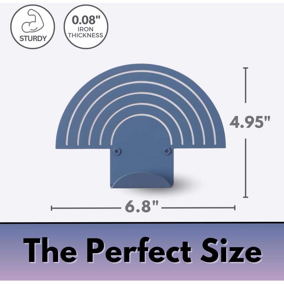 Gancho de Pared Arcoíris Artiletto Azul - Alta Resistencia 3 Ganchos