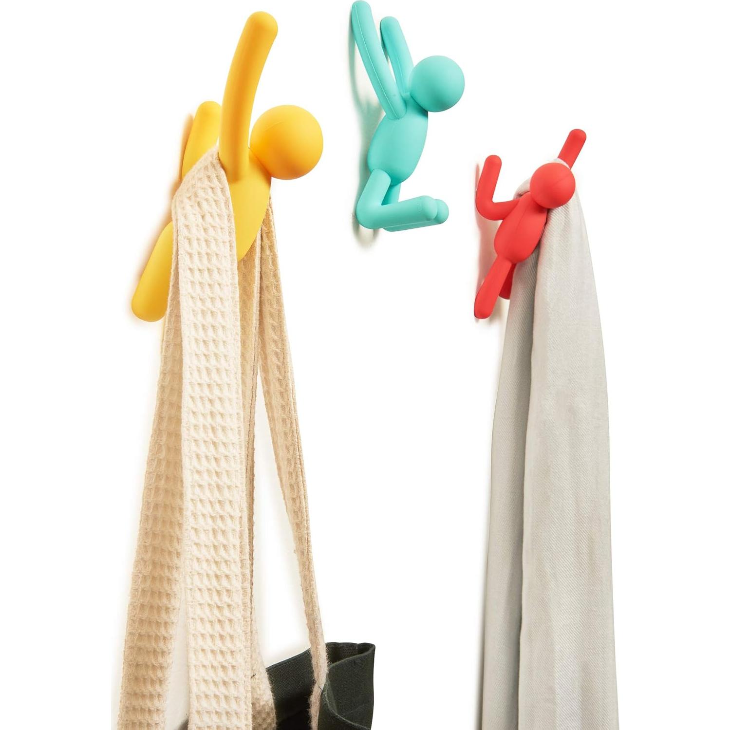 Ganchos de Pared Umbra Buddy Set de 3 Multicolores 2.3 kg