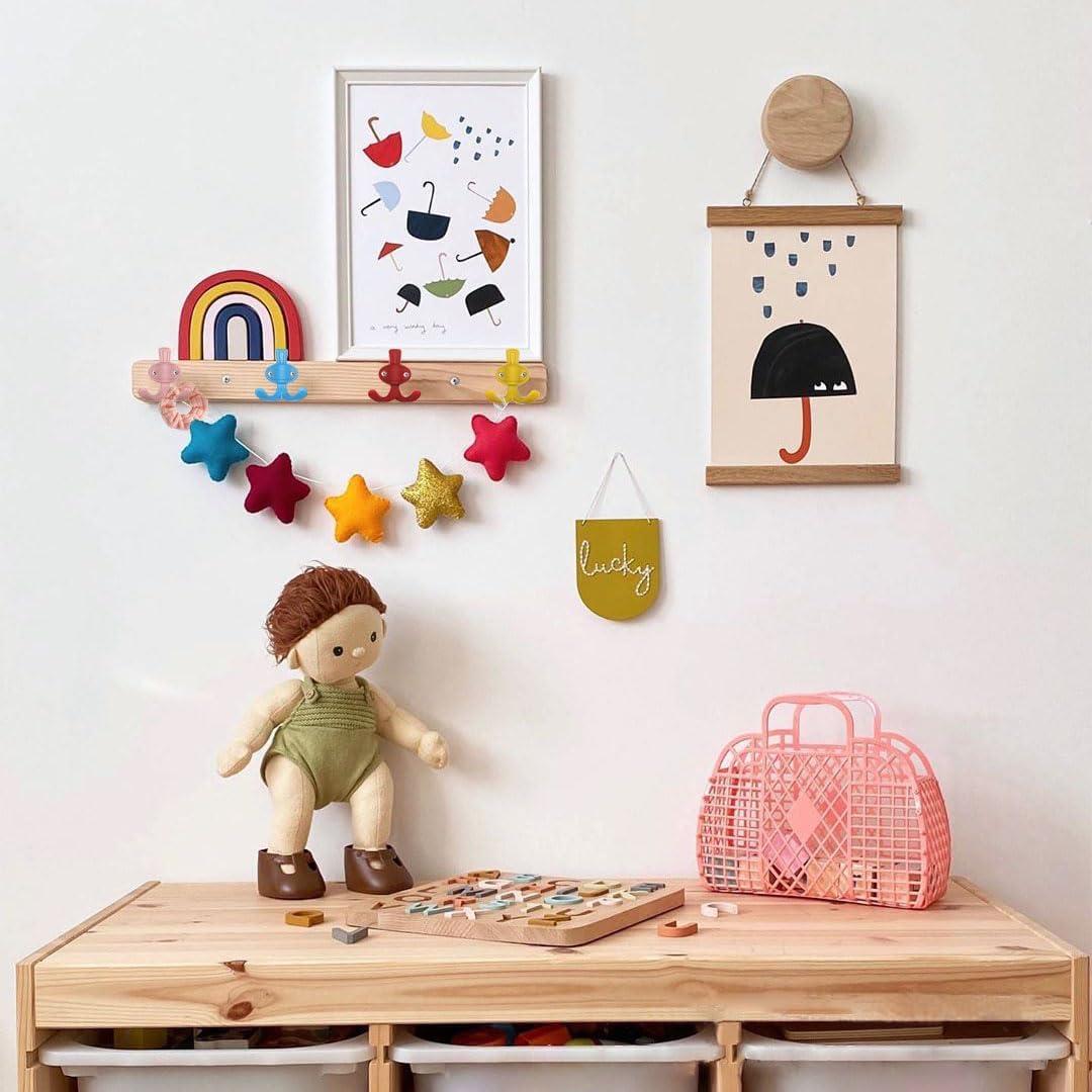 Ganchos de Pared Coloridos ImyHok - 5 Ganchos Dobles para Niños