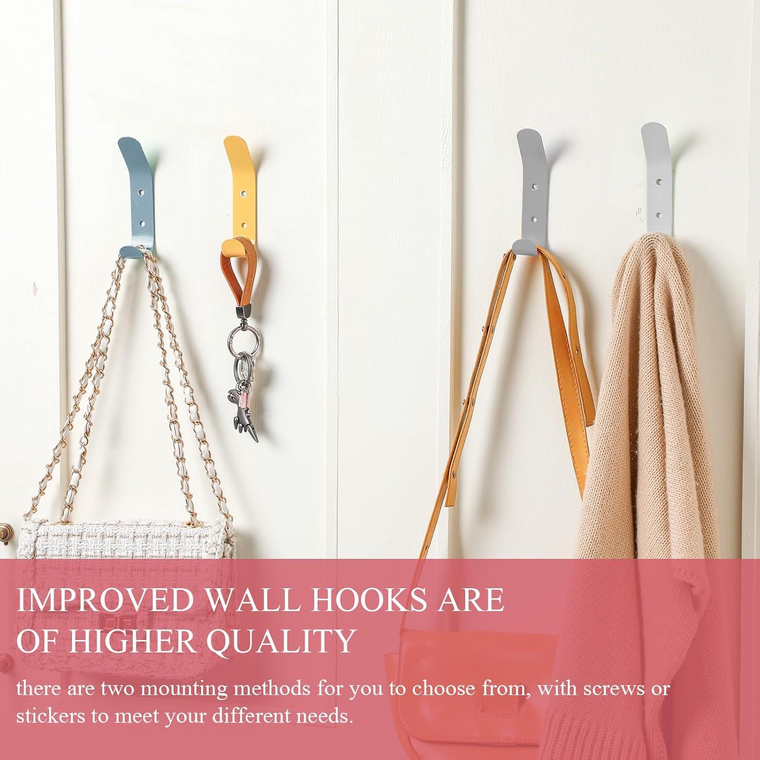 Ganchos de Pared Decorativos Leinuosen 6 Piezas Coloridos