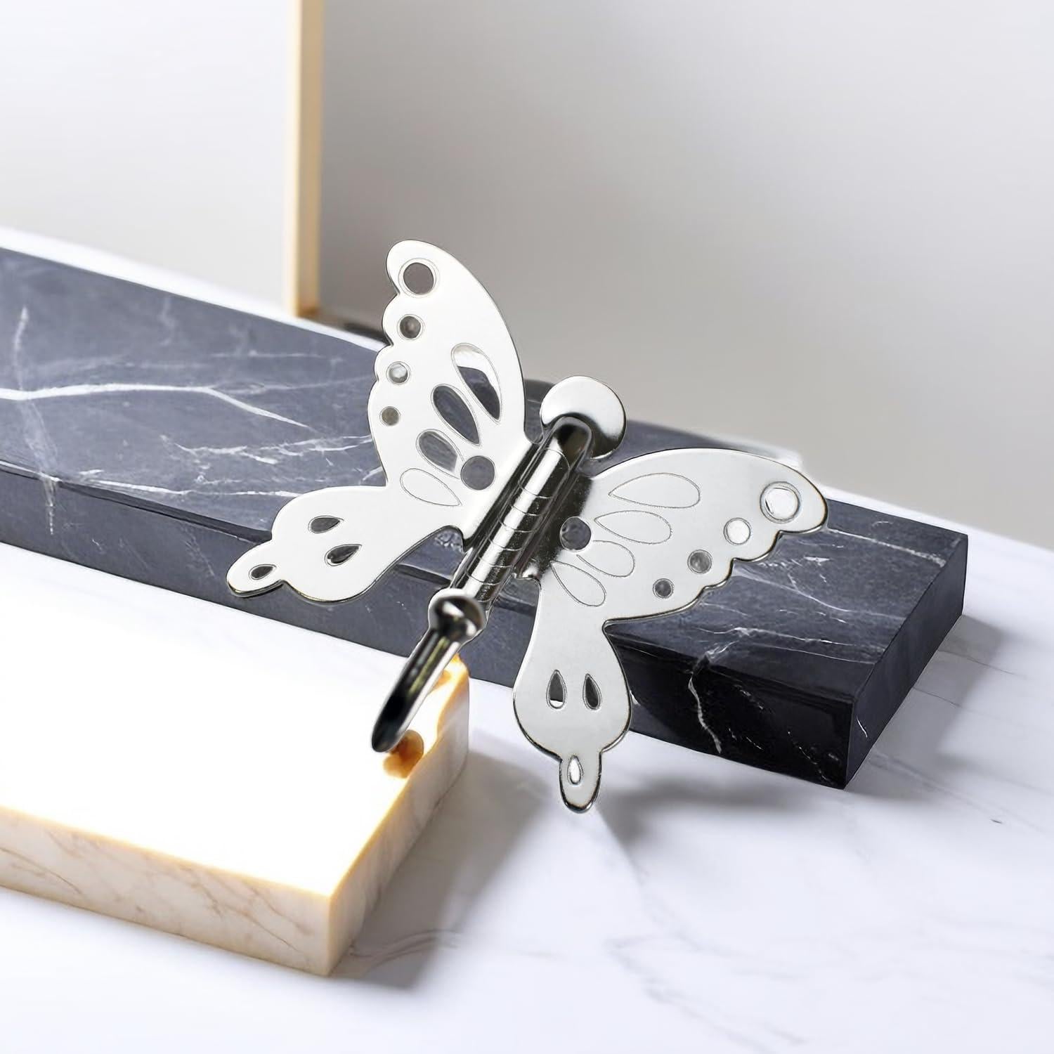 Ganchos de Pared SUNUNICO Mariposa 5 Piezas Acero Inoxidable