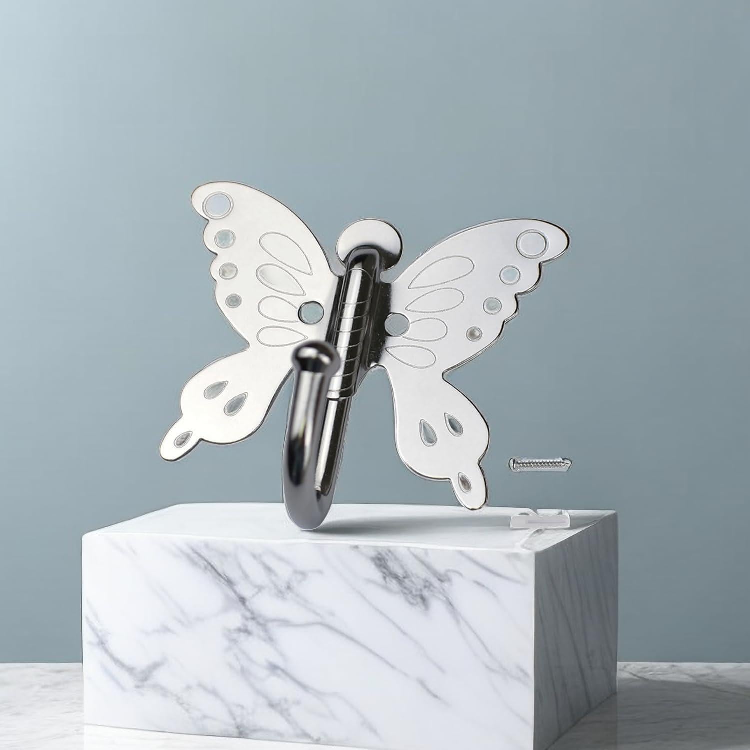 Ganchos de Pared SUNUNICO Mariposa 5 Piezas Acero Inoxidable