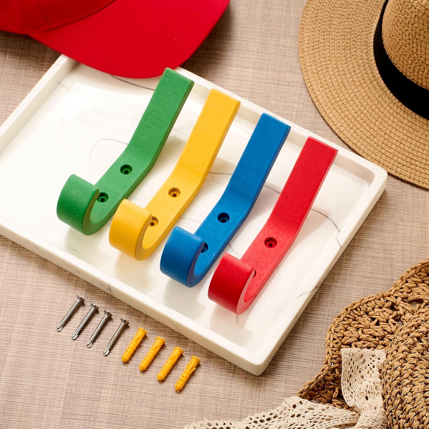 Paquete de 12 ganchos de pared Colingmill para niños