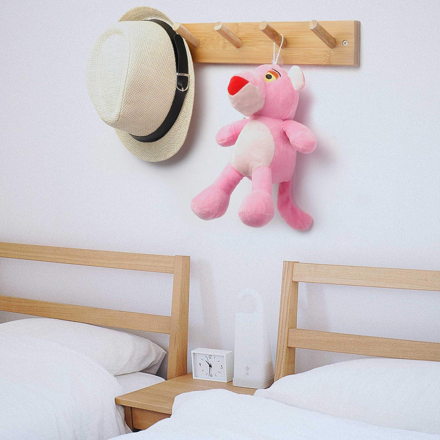 Perchero de pared WEBI 5 ganchos bambú natural 43.18 cm