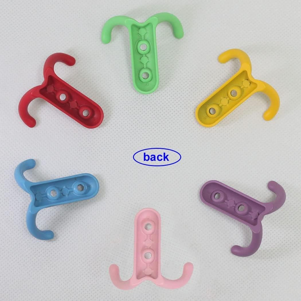 Gancho de abrigo para niños ImyHok 8 Pack Colorido Metal