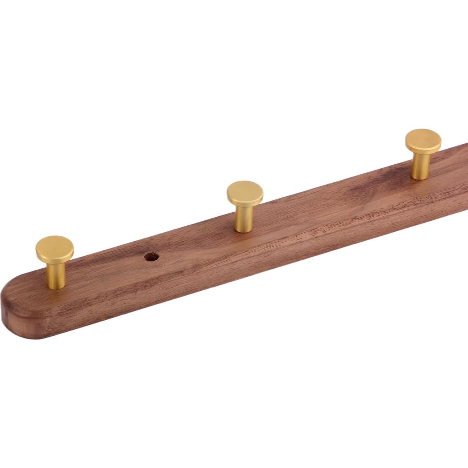 Perchero de Pared SARIHOSY de Madera y Metal 5 Ganchos Rústicos